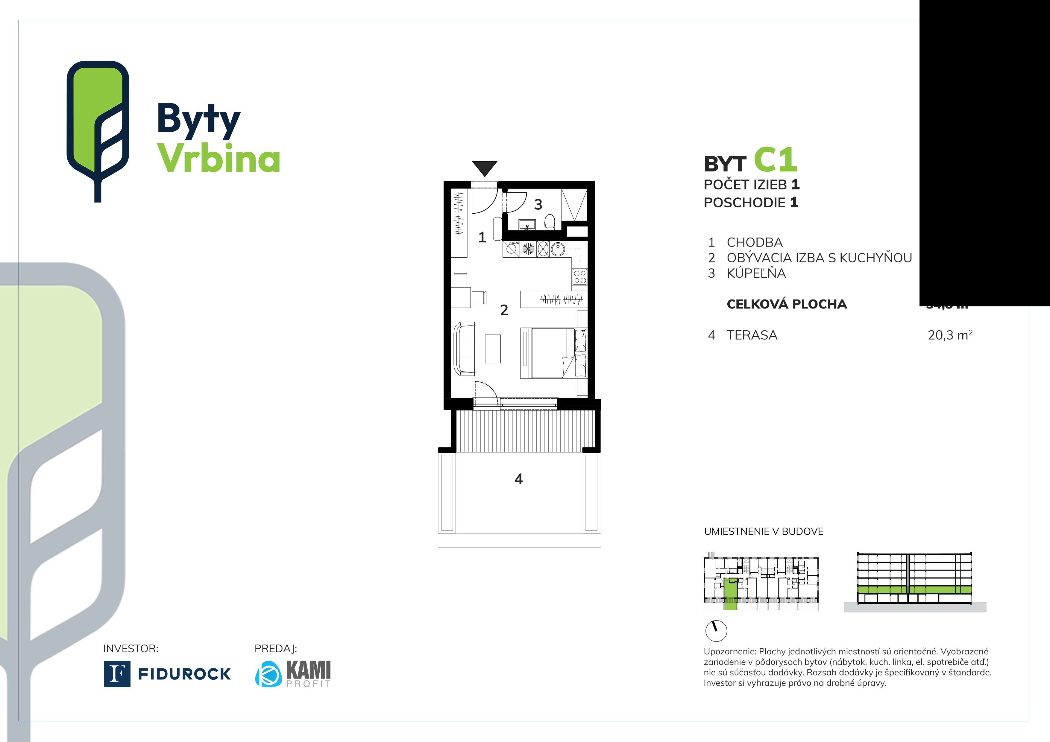 Byty Vrbina - C1 - Pôdorys