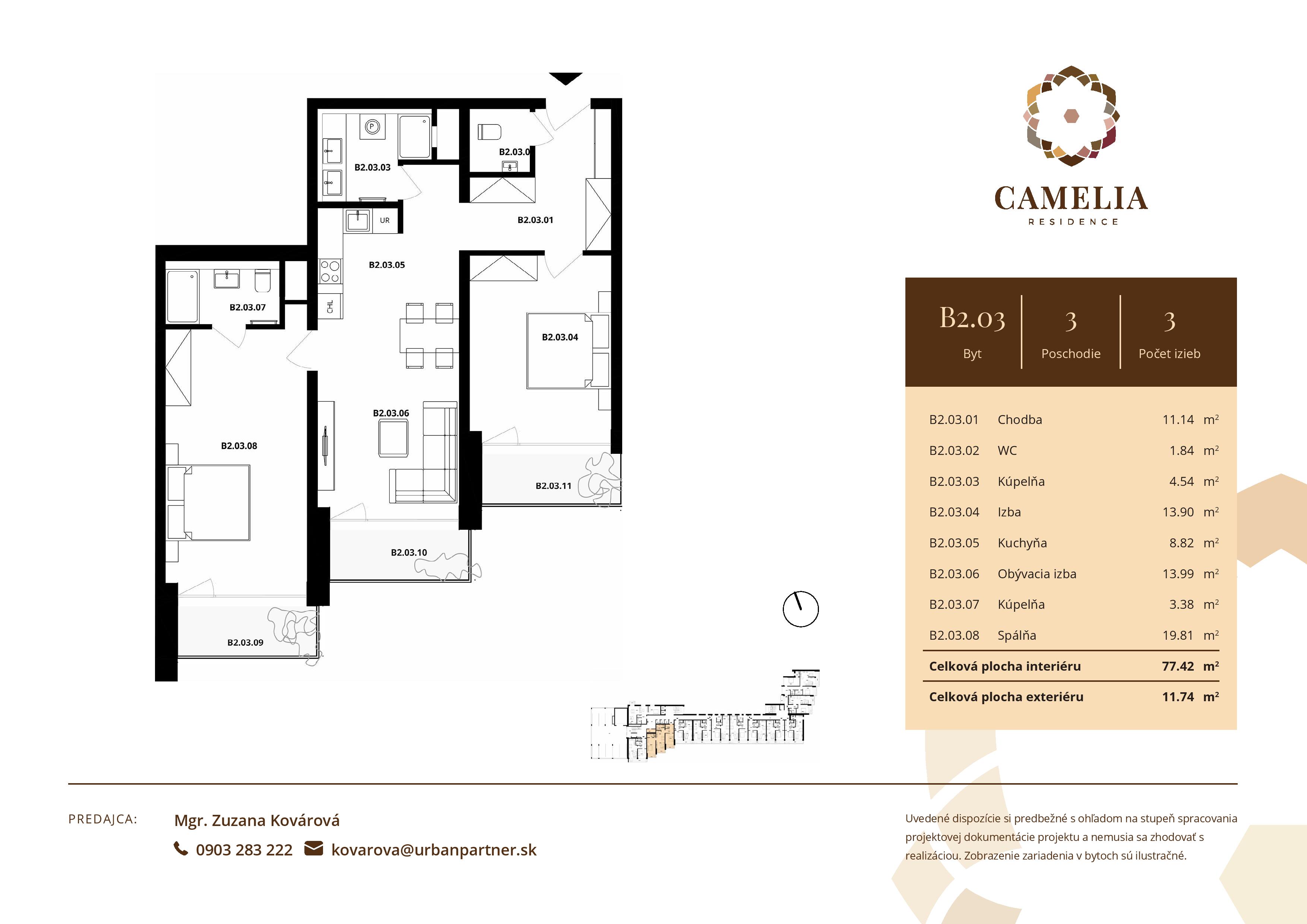 Camelia Residence - B2.03 - Pôdorys