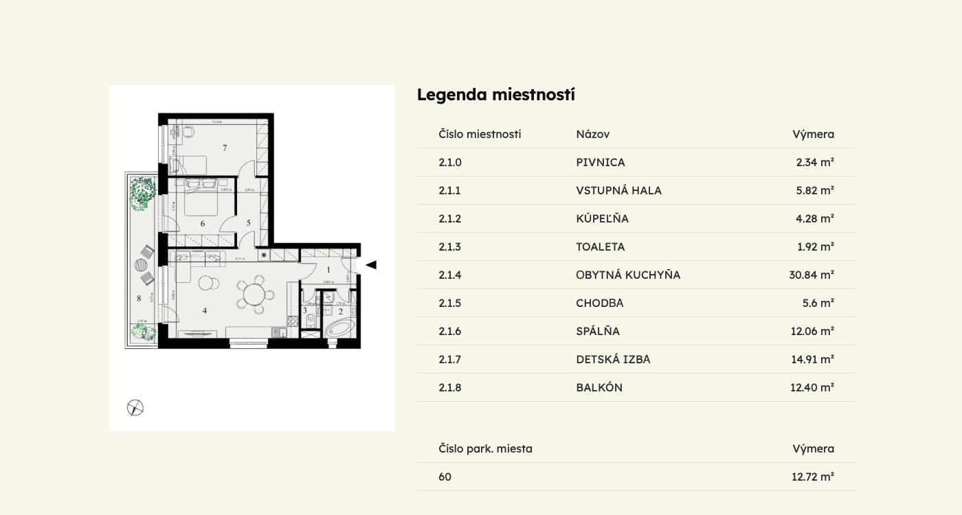 Selanky - B-2.1 - Pôdorys