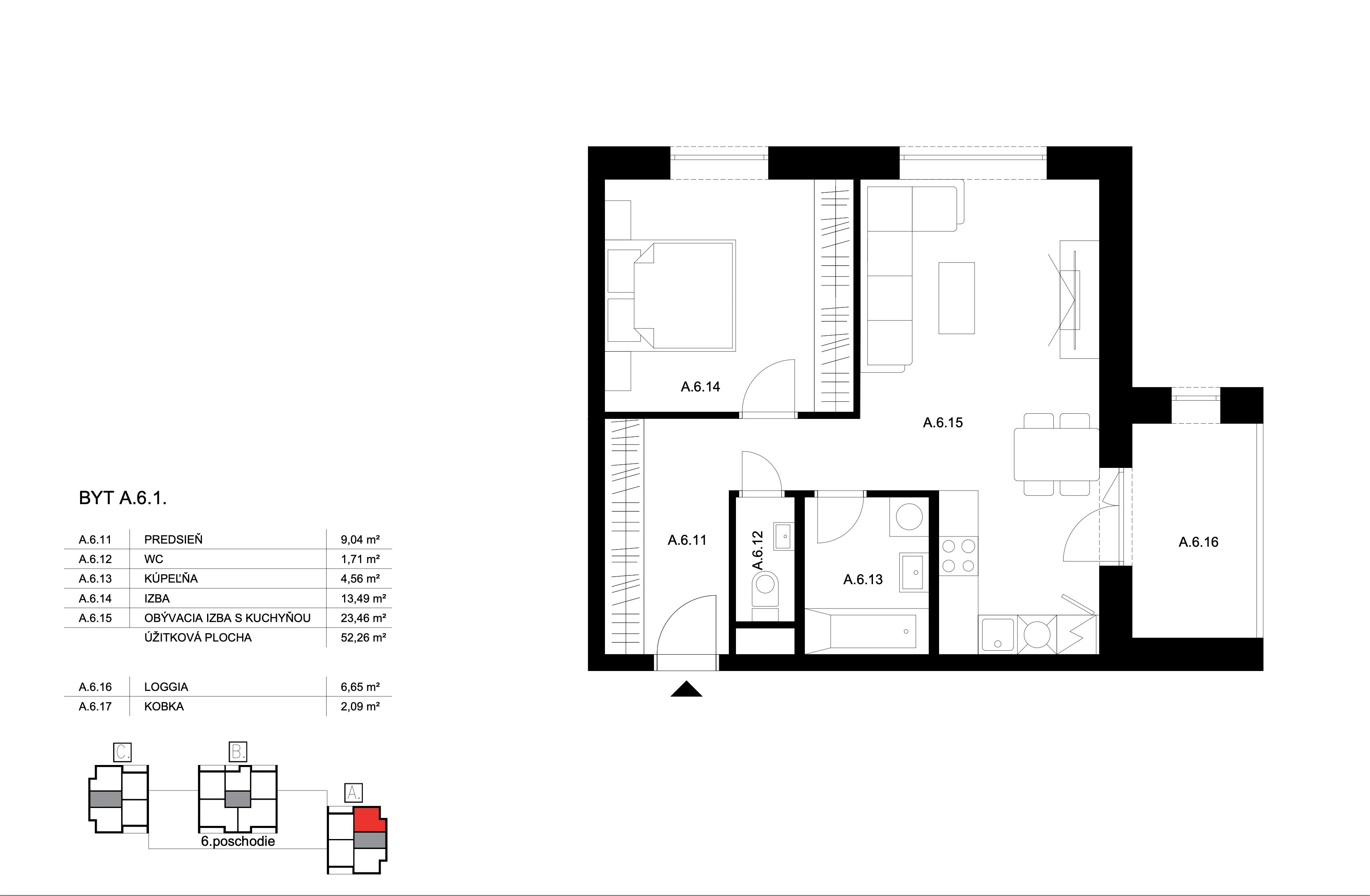 Bell Residence - A.6.1 - Pôdorys