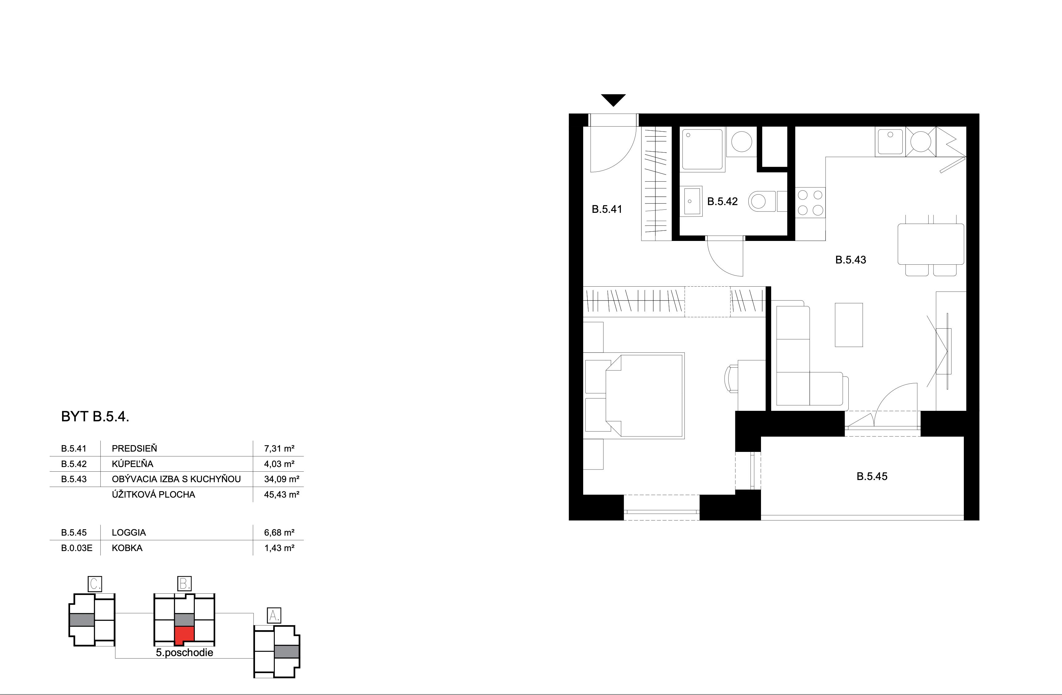 Bell Residence - B.5.4 - Pôdorys