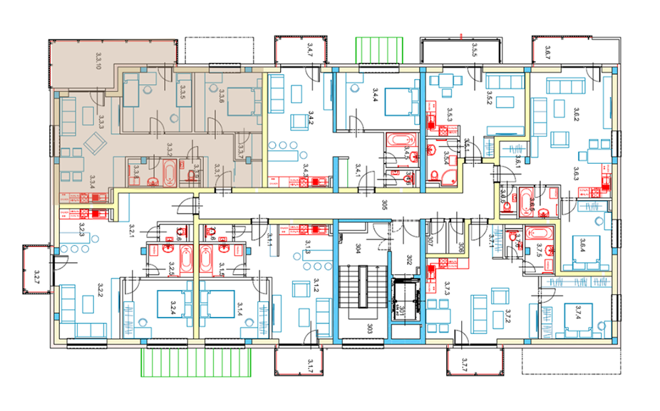 Egidius Residence - 3.3 - Pôdorys