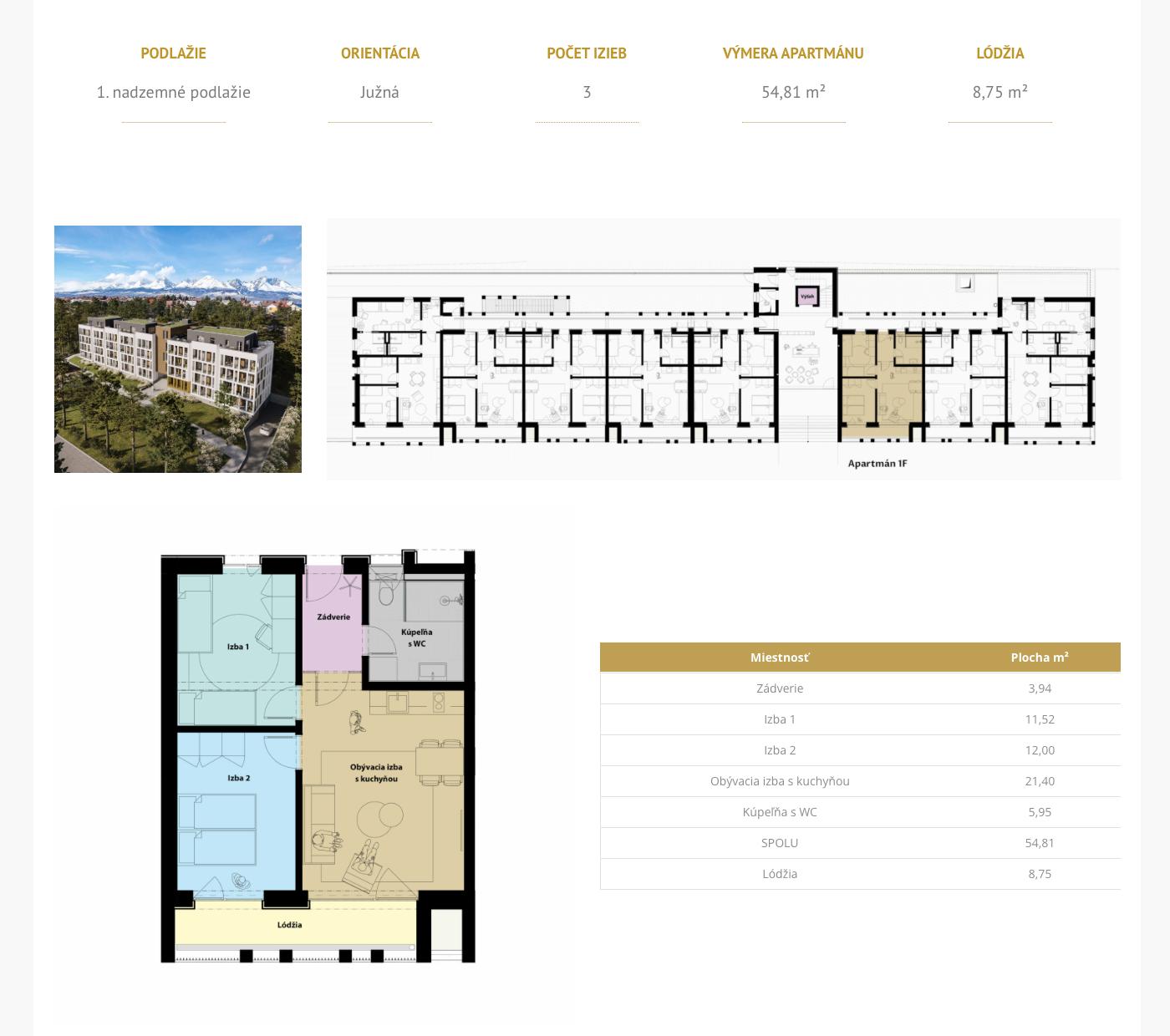 Gréb Park - 1F - Pôdorys