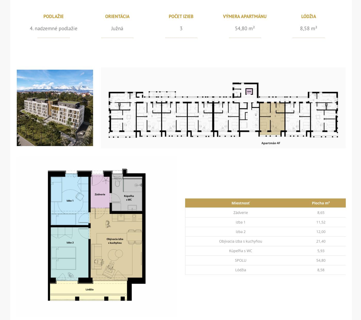 Gréb Park - 4F - Pôdorys