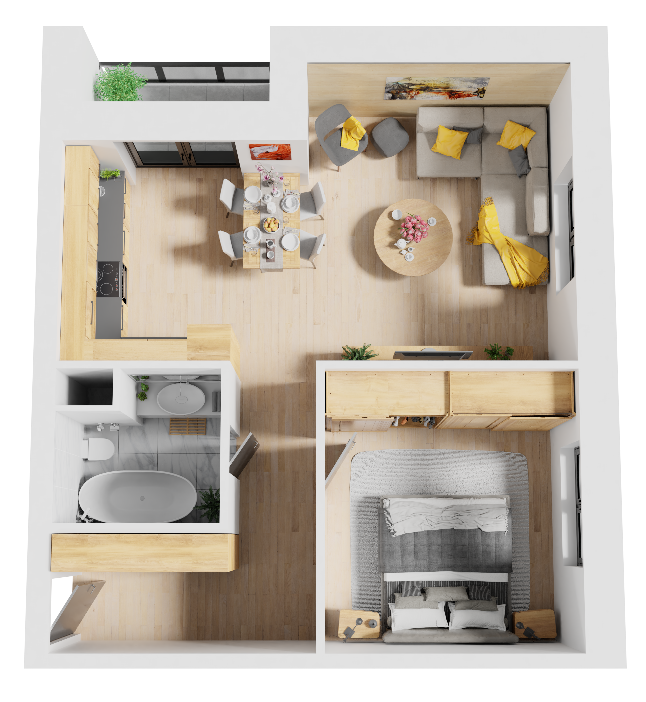 Jablonka - E 2 - Pôdorys