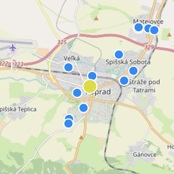Karpatská Residence - map