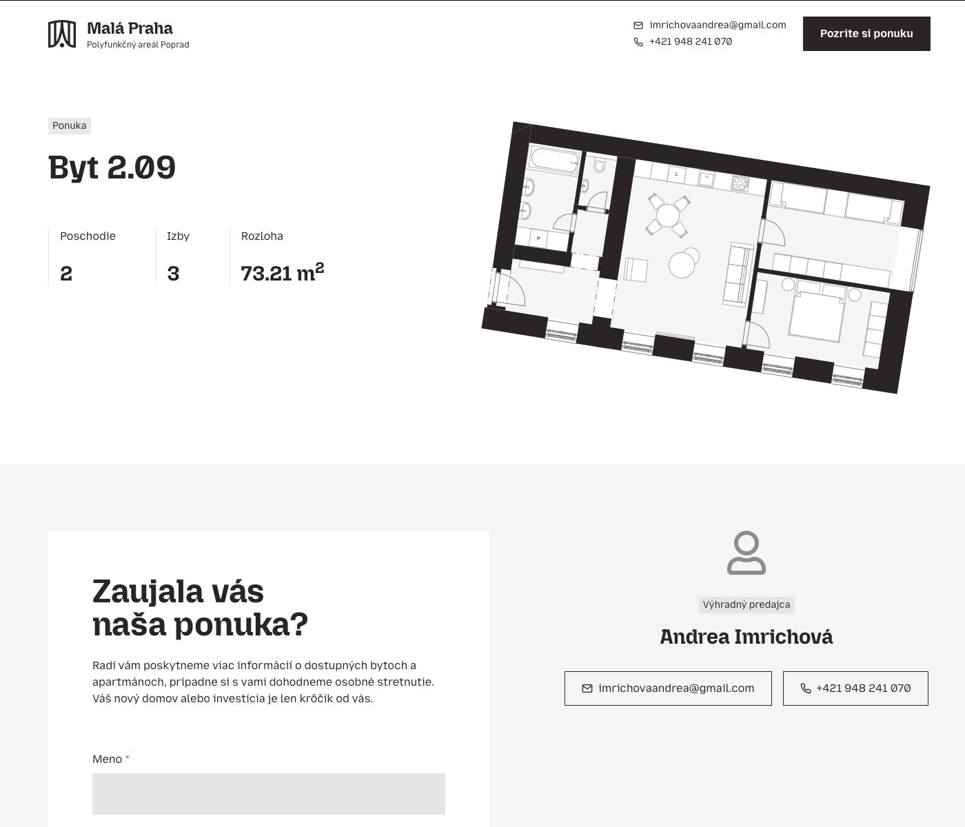 Malá Praha - 2.09 - Pôdorys