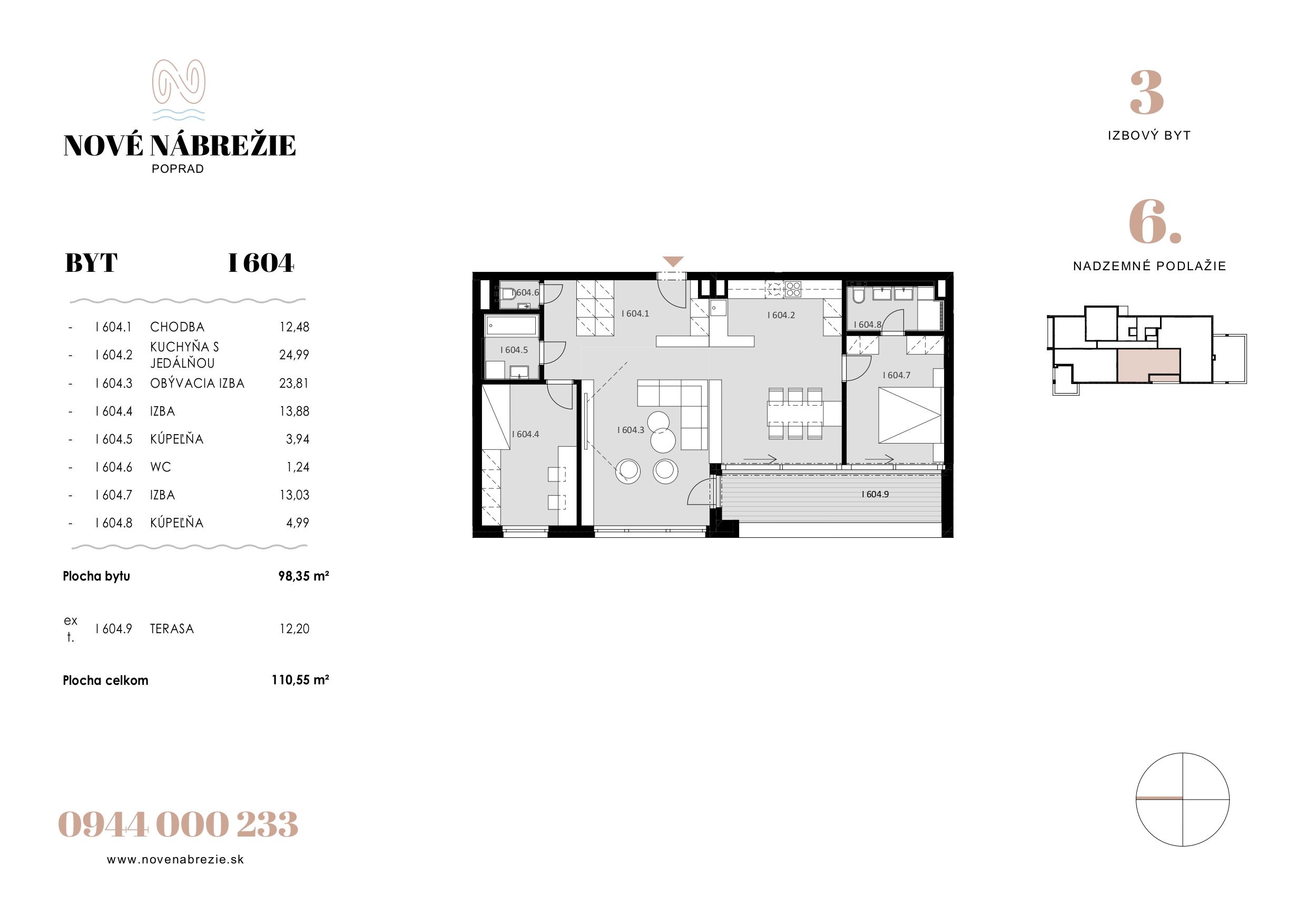 Nové Nábrežie - I604 - Pôdorys