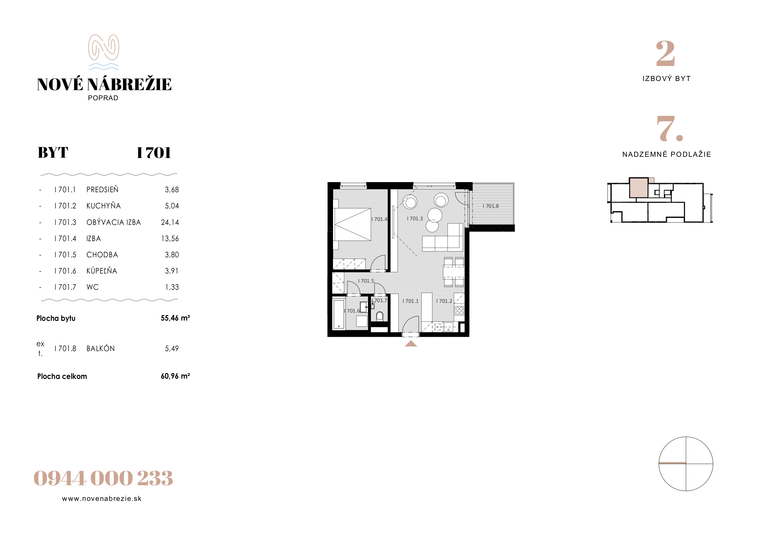 Nové Nábrežie - I701 - Pôdorys