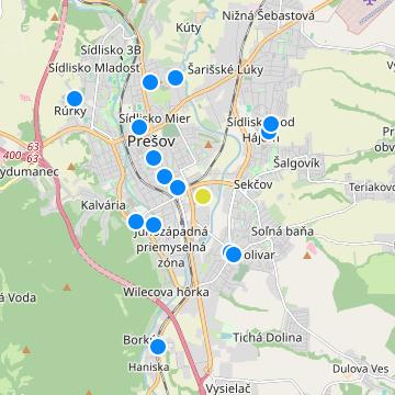 Rezidencia Rusínska - map
