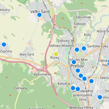 Rezidencie Rúrky - map