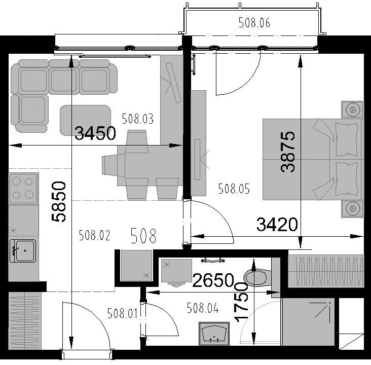 Orion - 508 - Pôdorys
