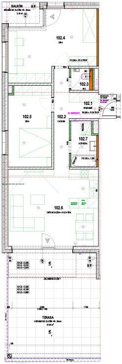 Baťove rezidencie - 102 - Pôdorys