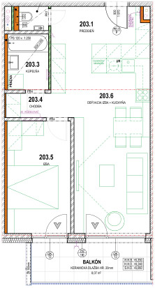 Baťove rezidencie - 203 - Pôdorys