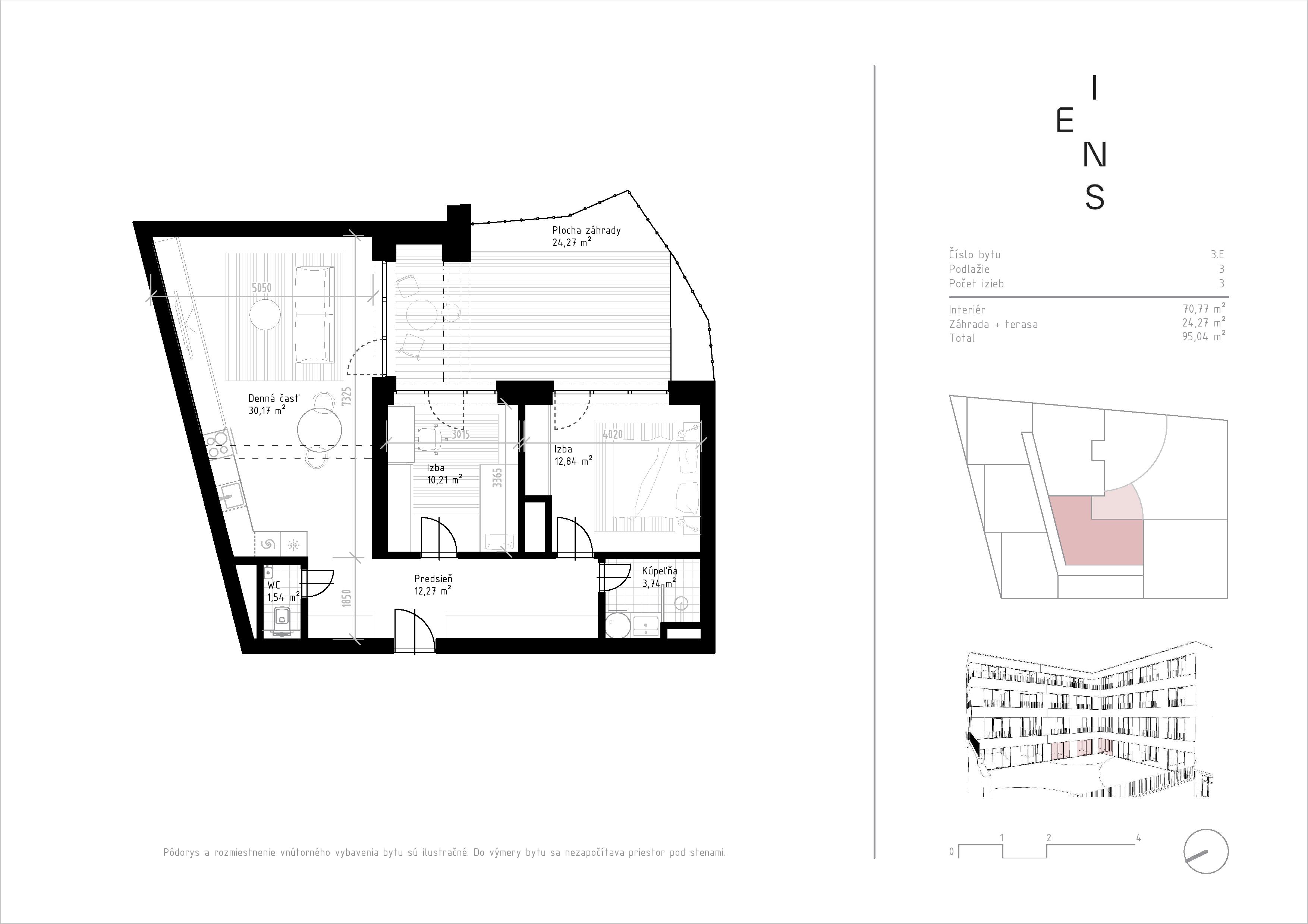 Eins - 3E - Pôdorys