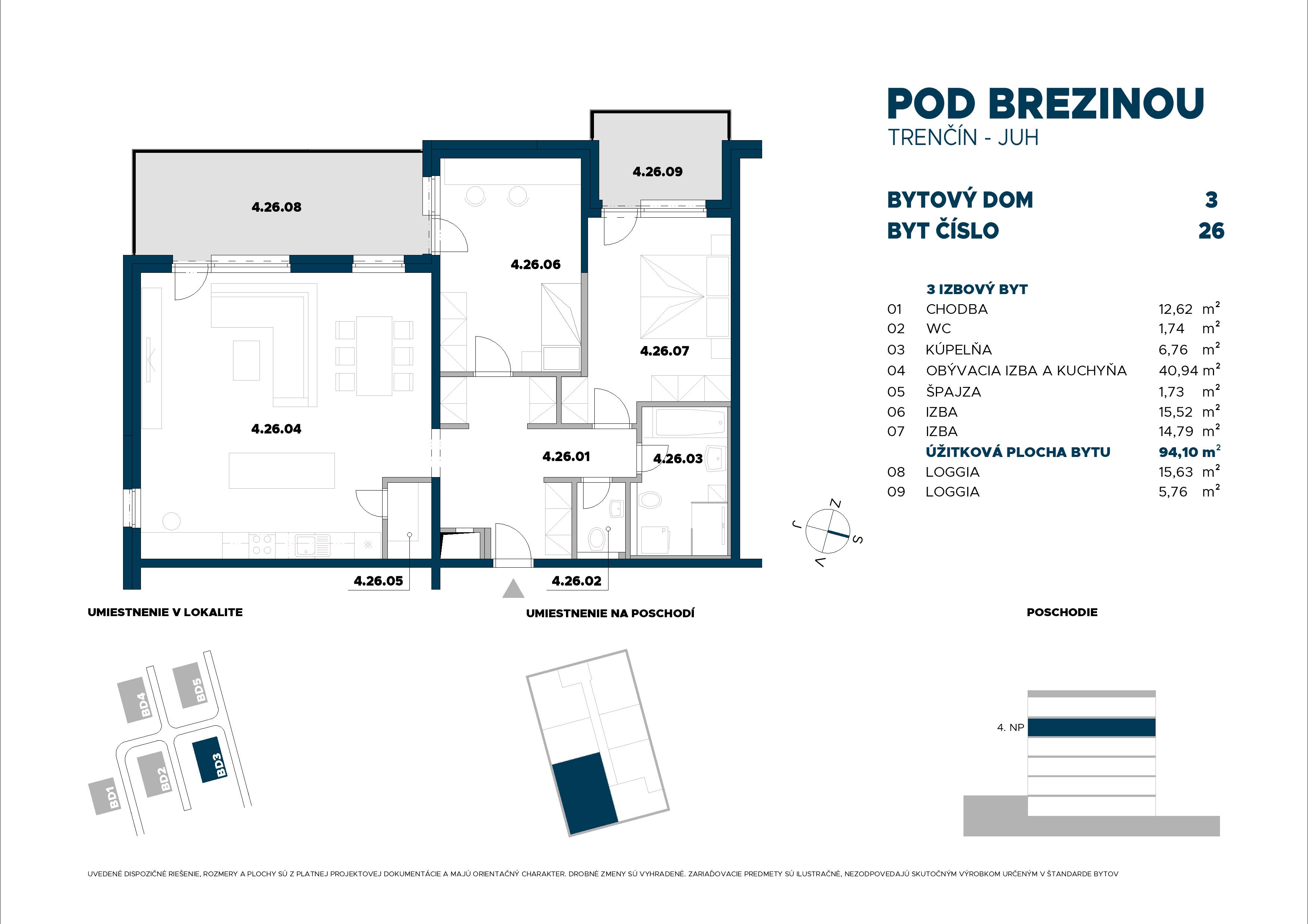 Pod Brezinou - 26 - Pôdorys