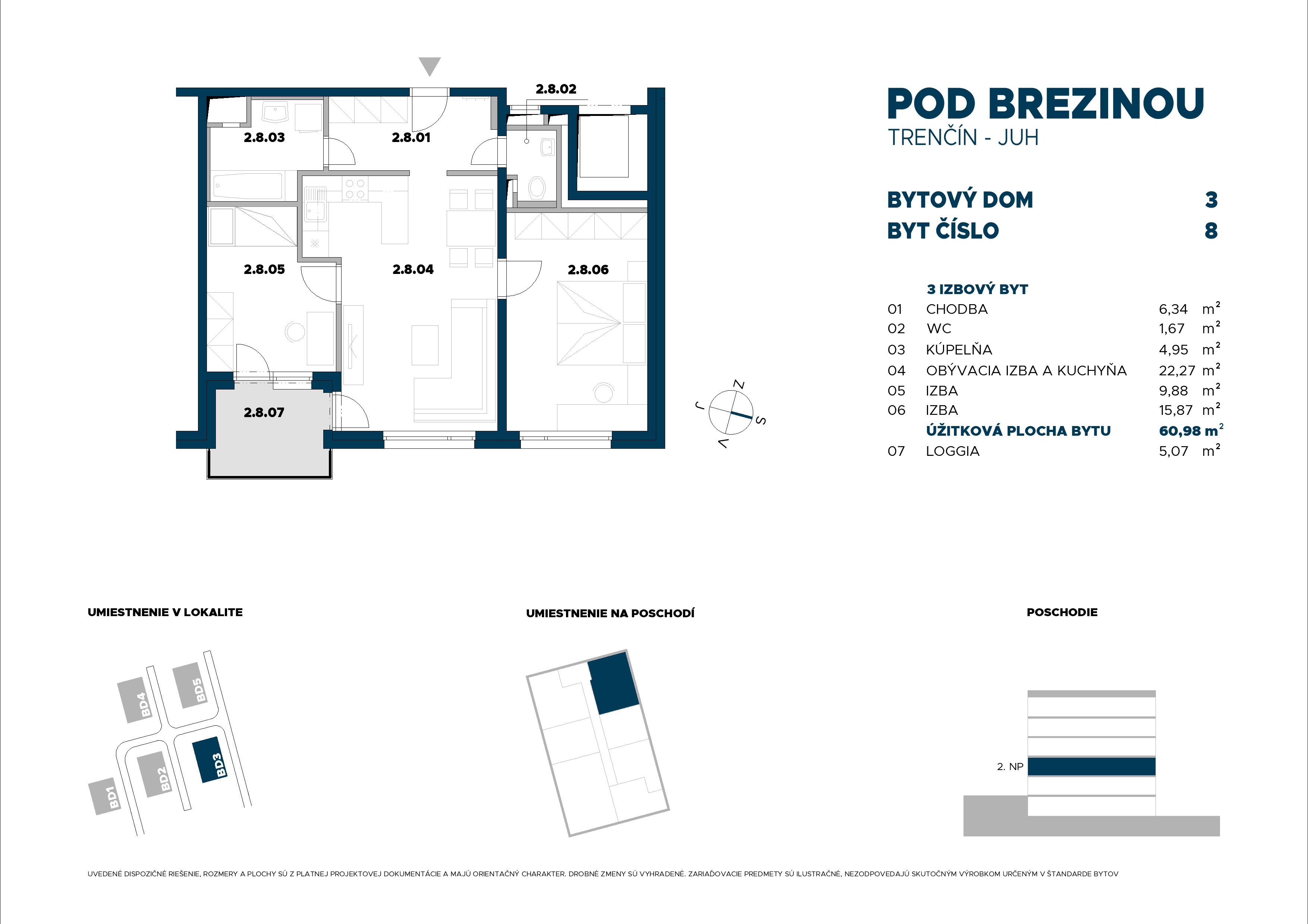 Pod Brezinou - 8 - Pôdorys