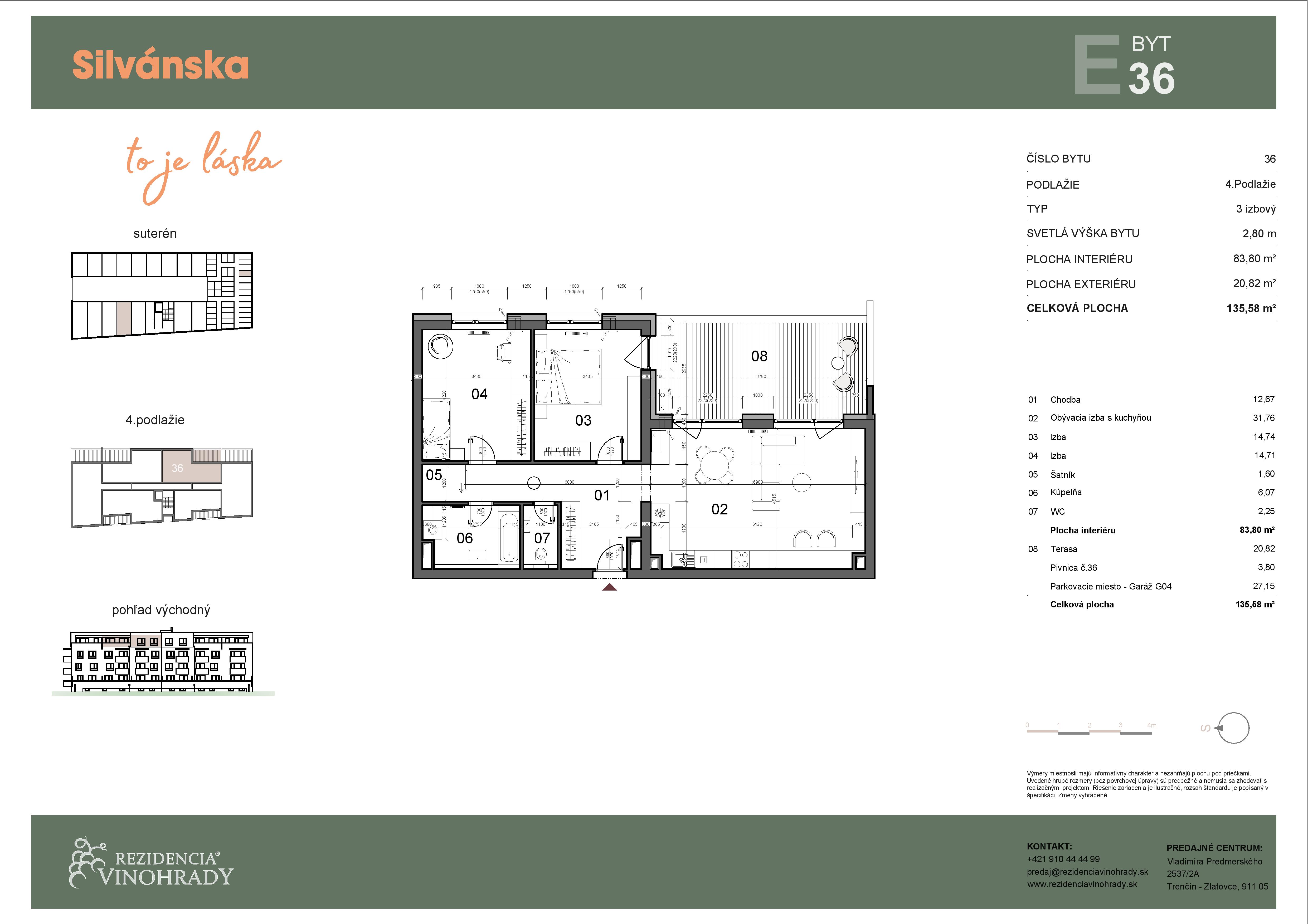 Silvánska - E36 - Pôdorys