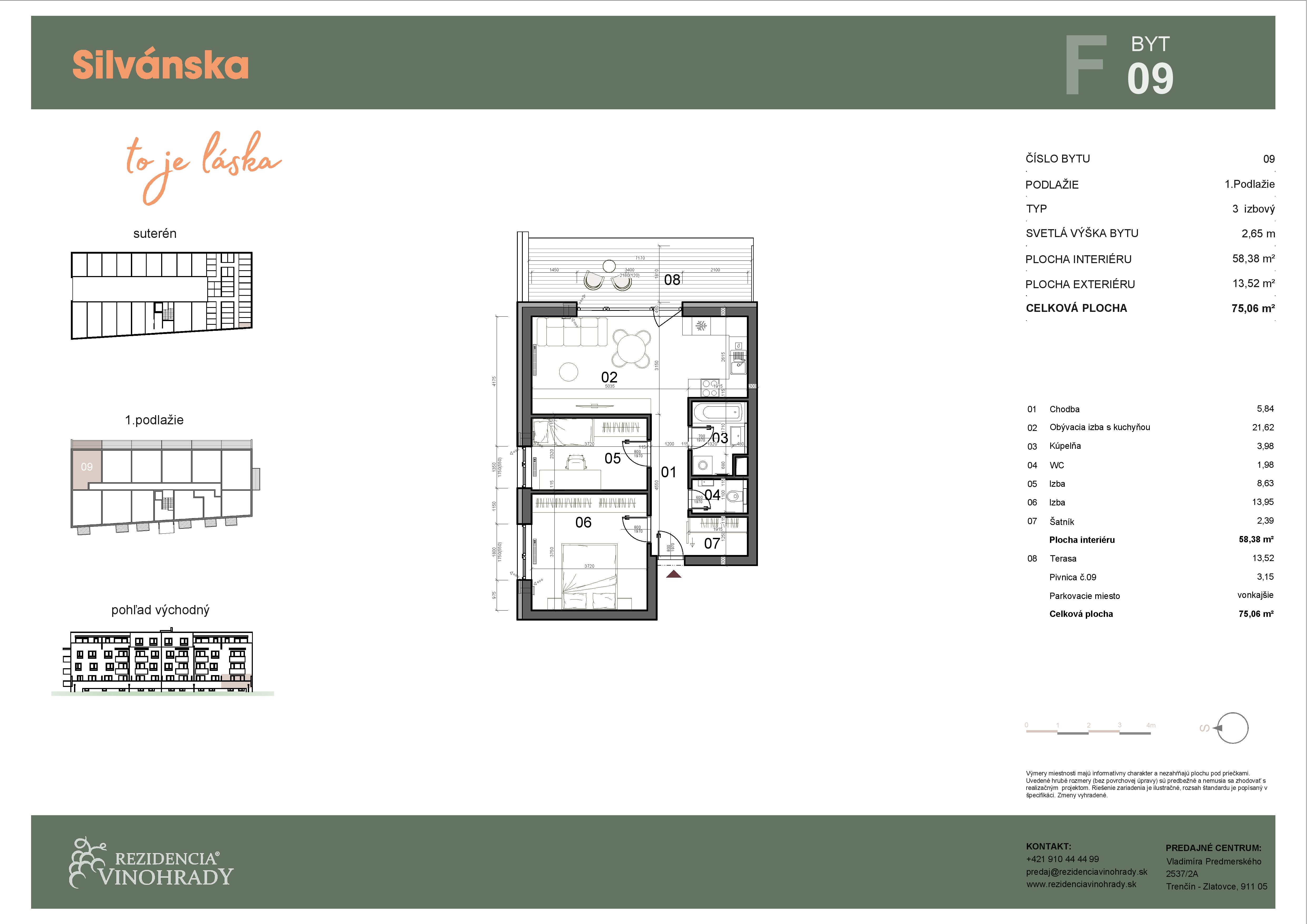 Silvánska - F09 - Pôdorys
