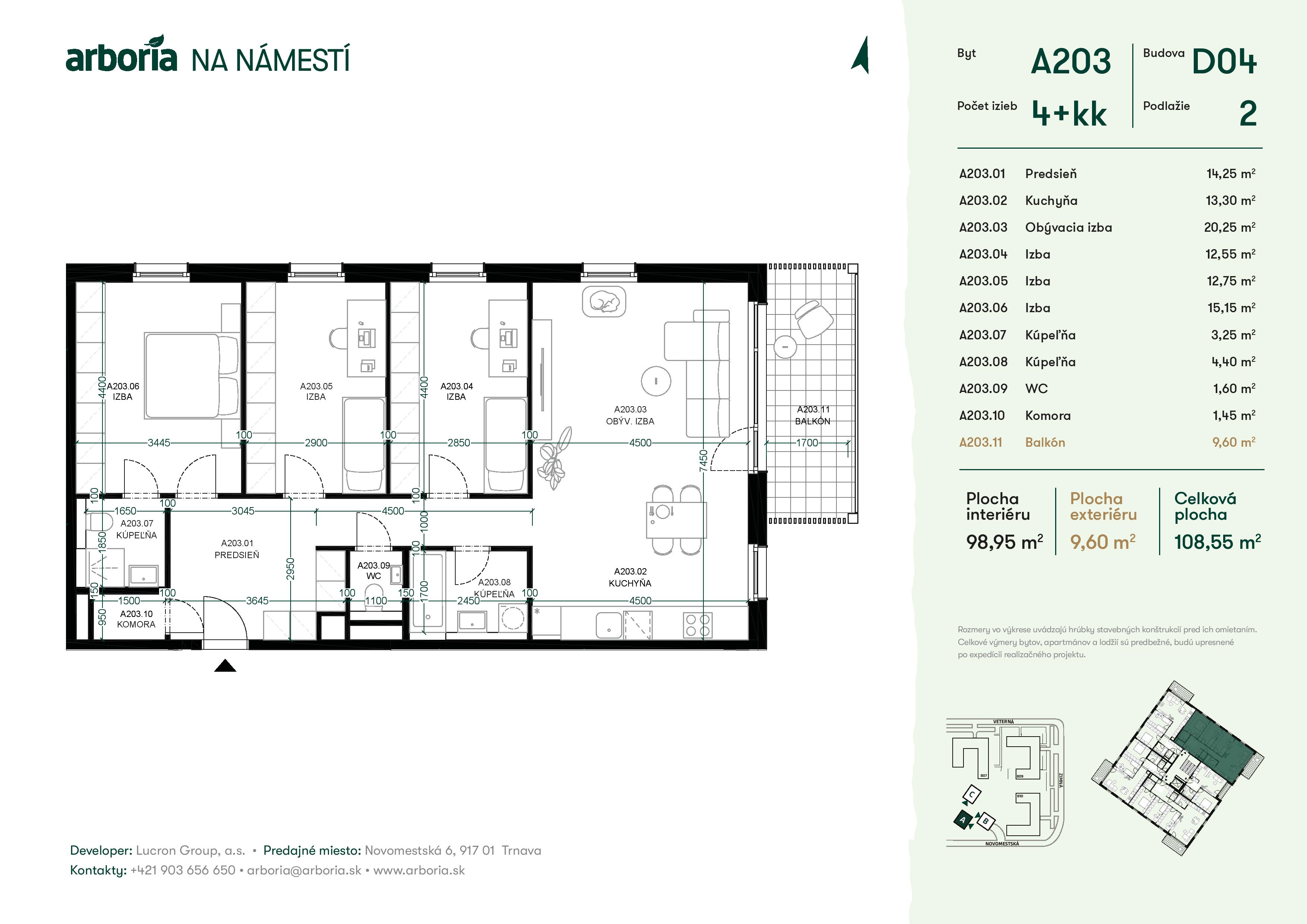 Arboria - A203 - Pôdorys
