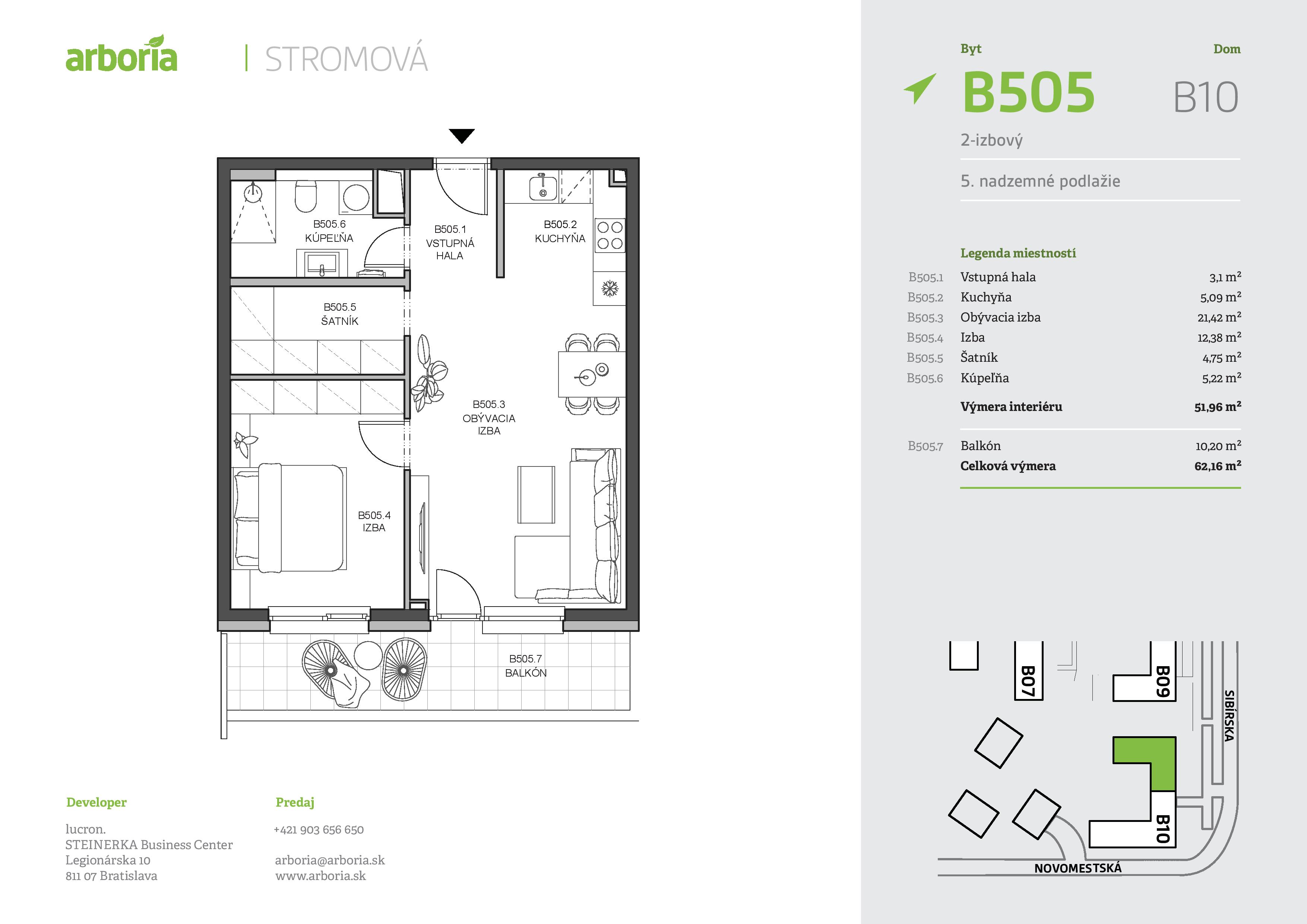 Arboria - B505 - Pôdorys