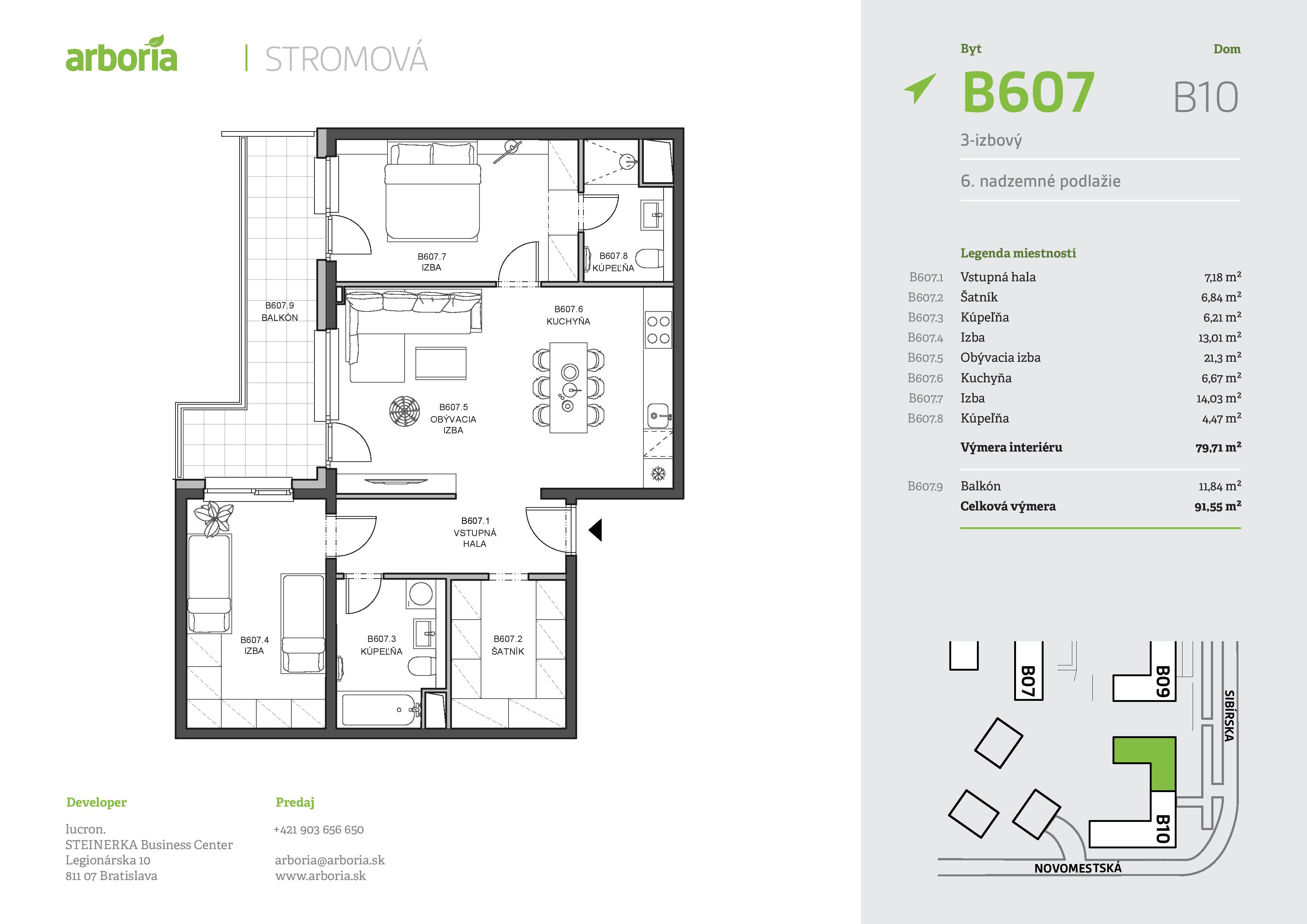 Arboria - B607 - Pôdorys