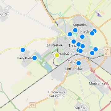 Byty Kamenáč - map