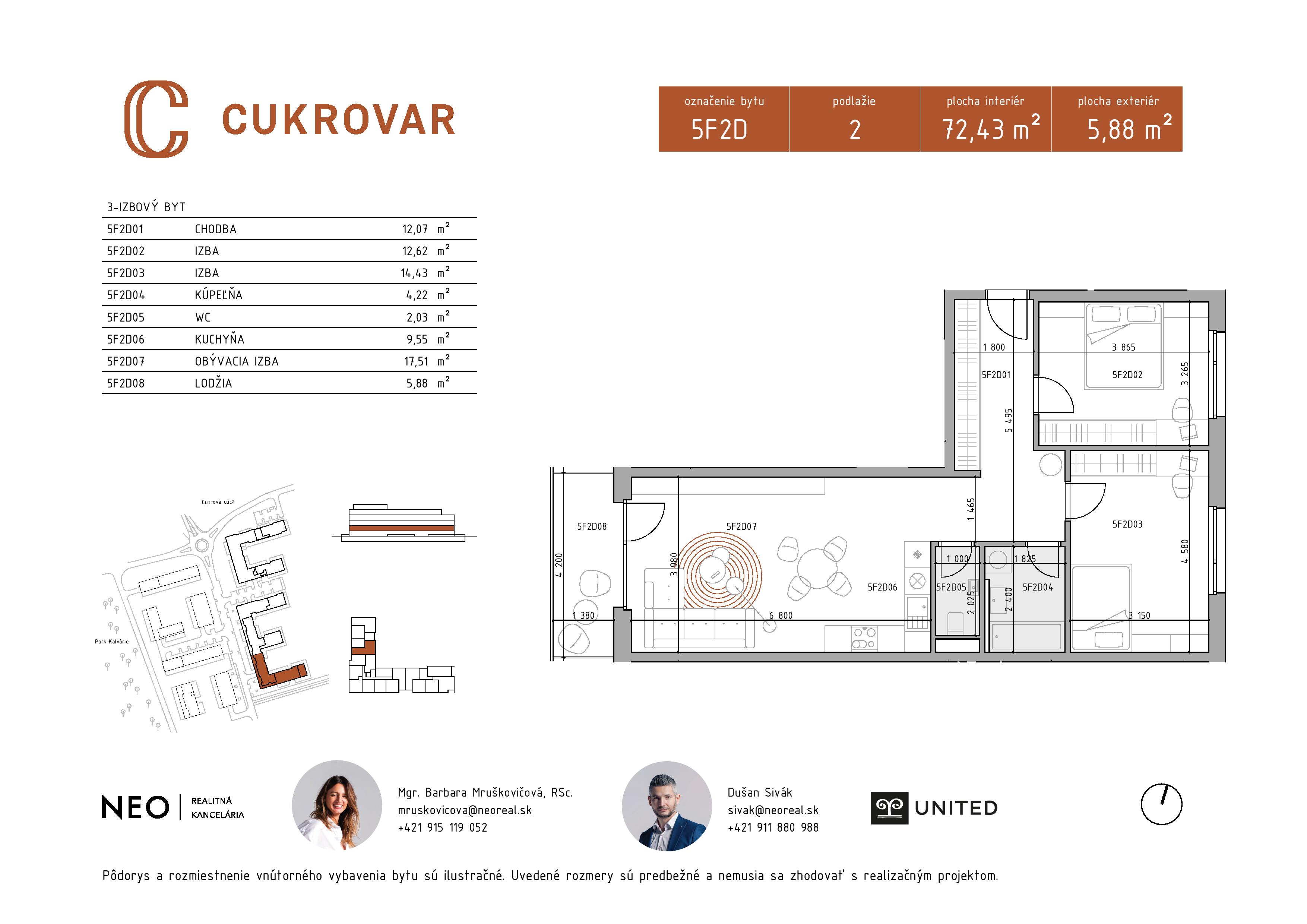 Cukrovar - 5F2D - Pôdorys