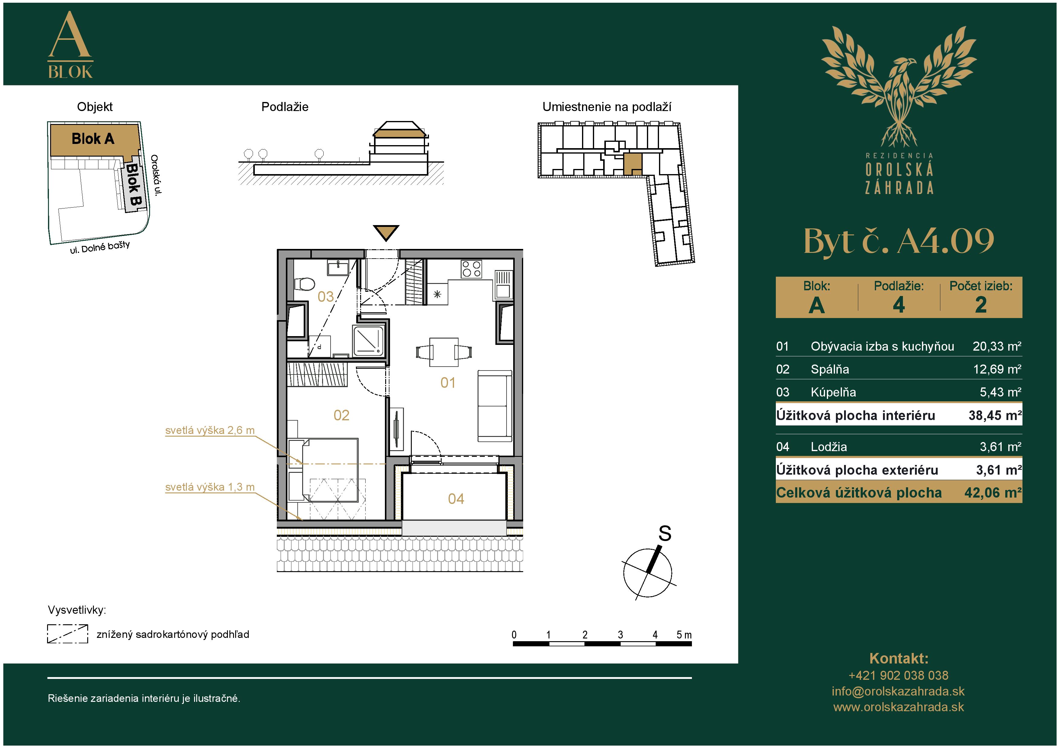 Orolská záhrada - A4.09 - Pôdorys