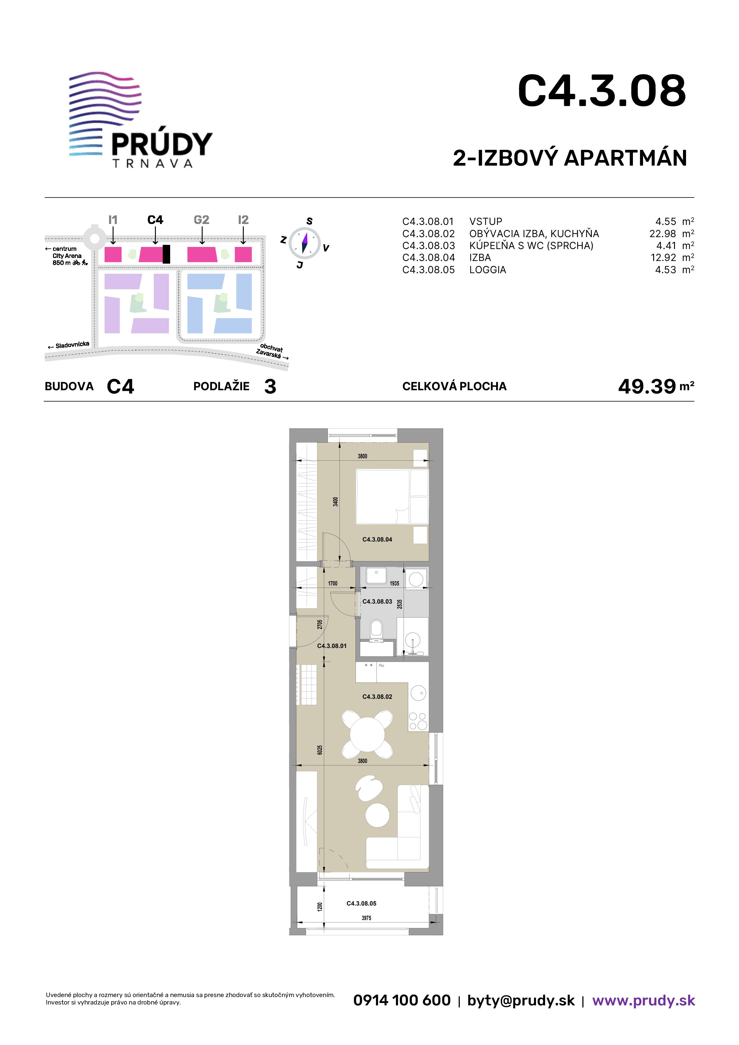 Prúdy Trnava - C4.3.08 - Pôdorys