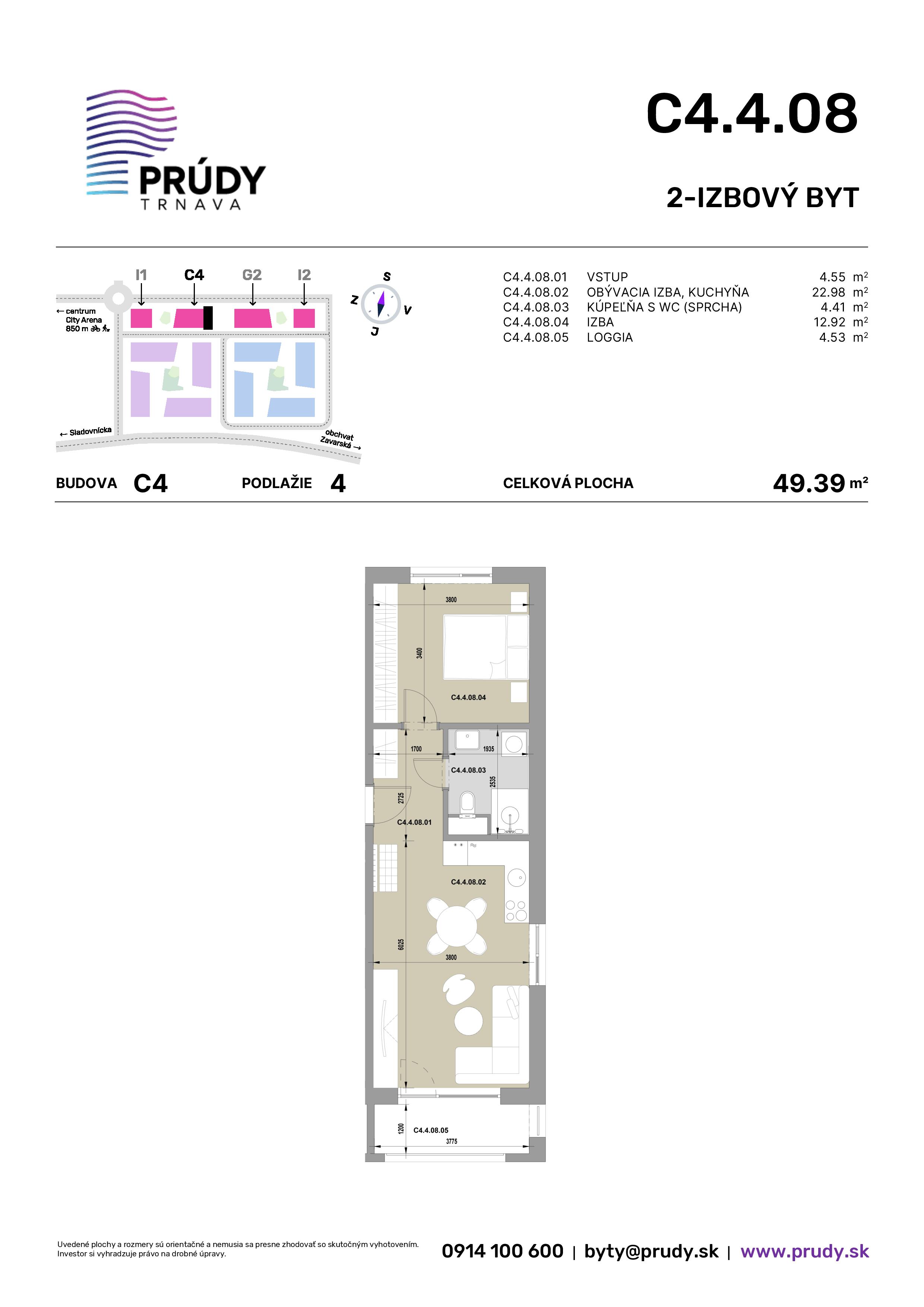 Prúdy Trnava - C4.4.08 - Pôdorys