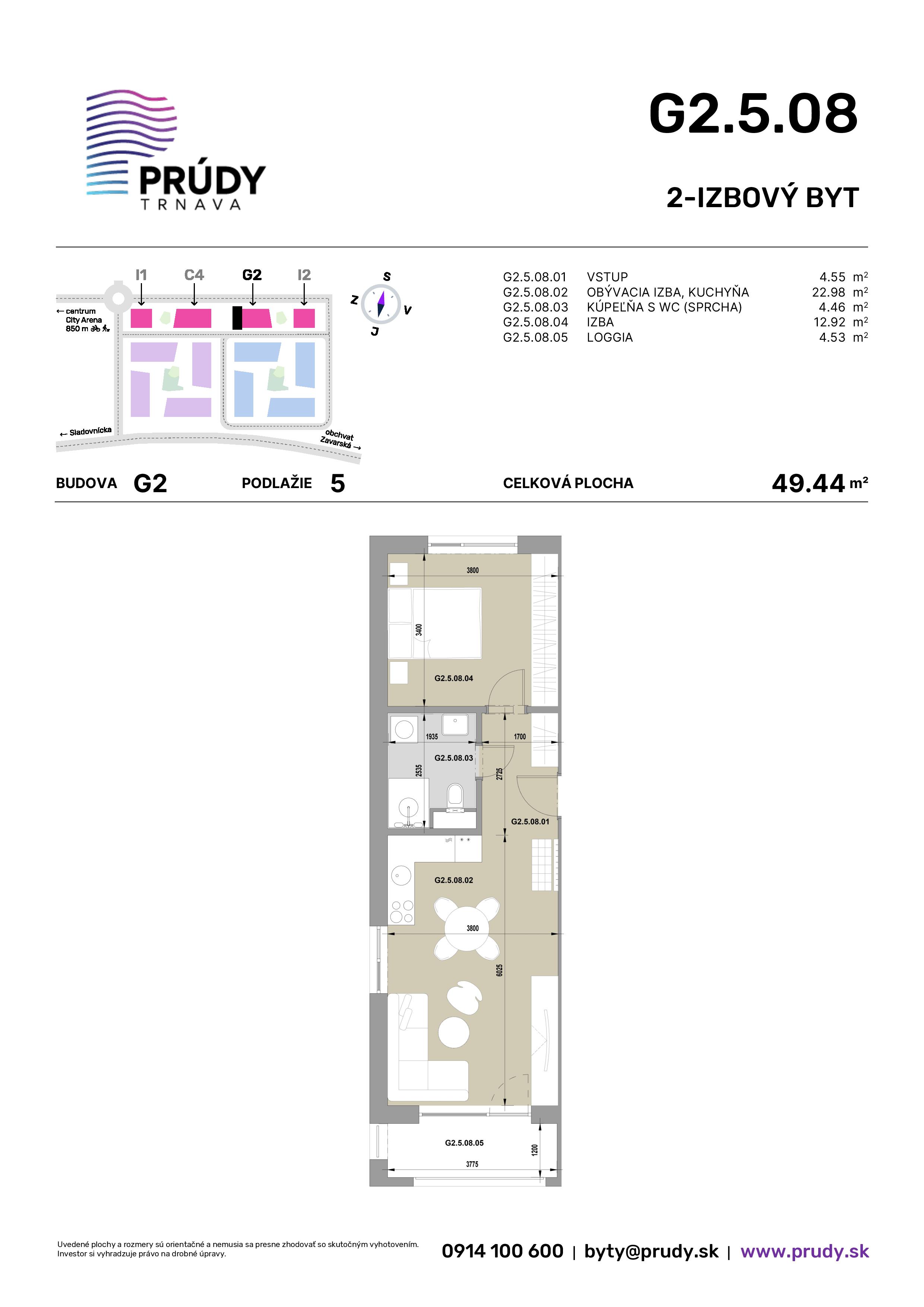 Prúdy Trnava - G2.5.08 - Pôdorys