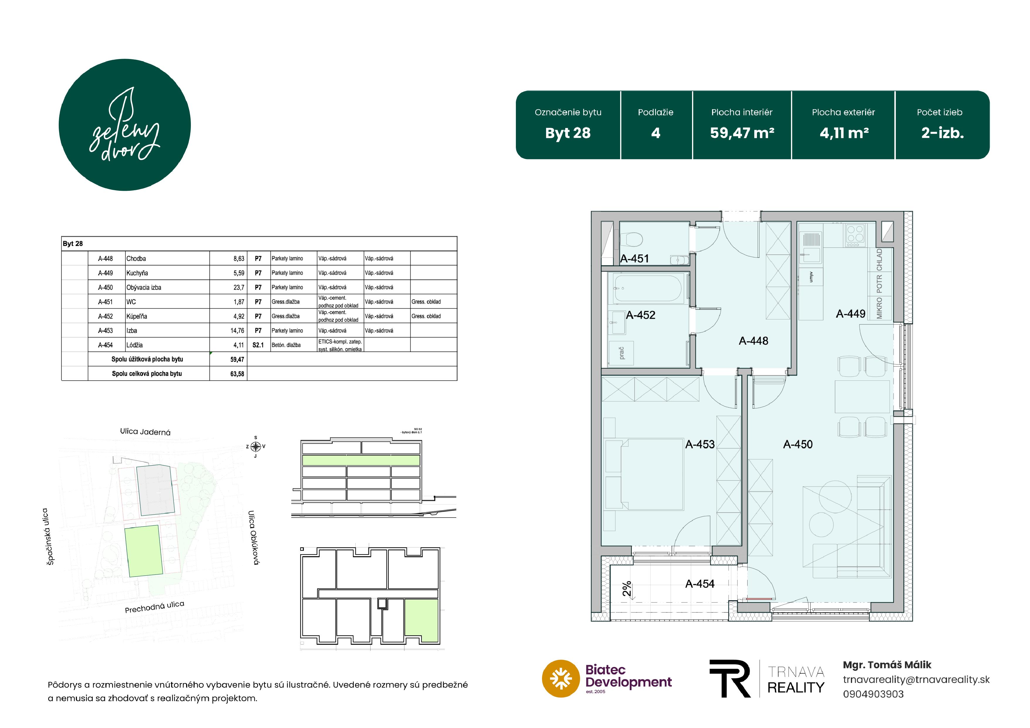 Rezidencia Zelený Dvor - 28 - Pôdorys