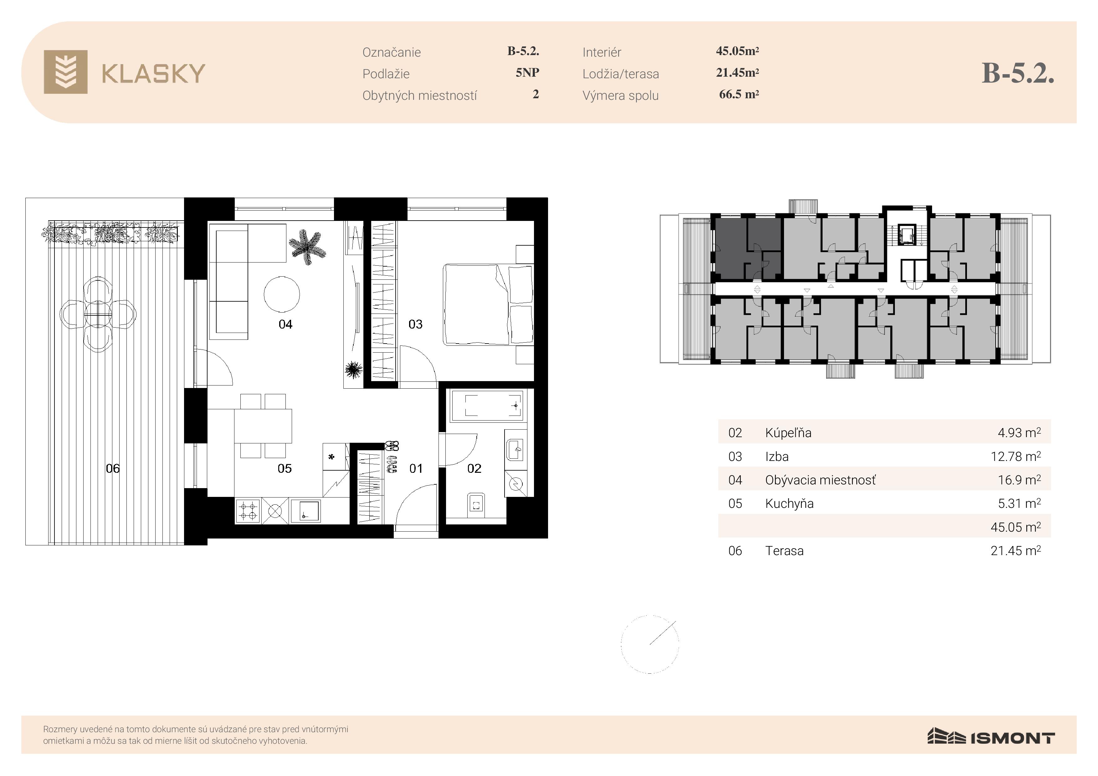 Klasky - B-5.2. - Pôdorys