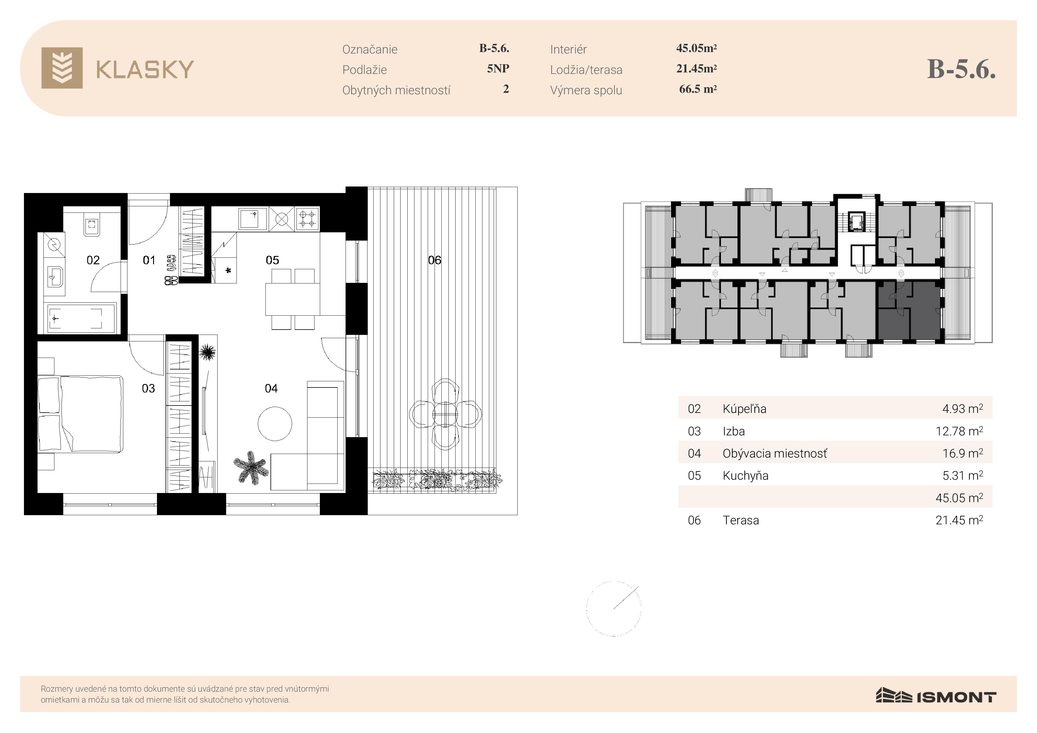 Klasky - B-5.6. - Pôdorys
