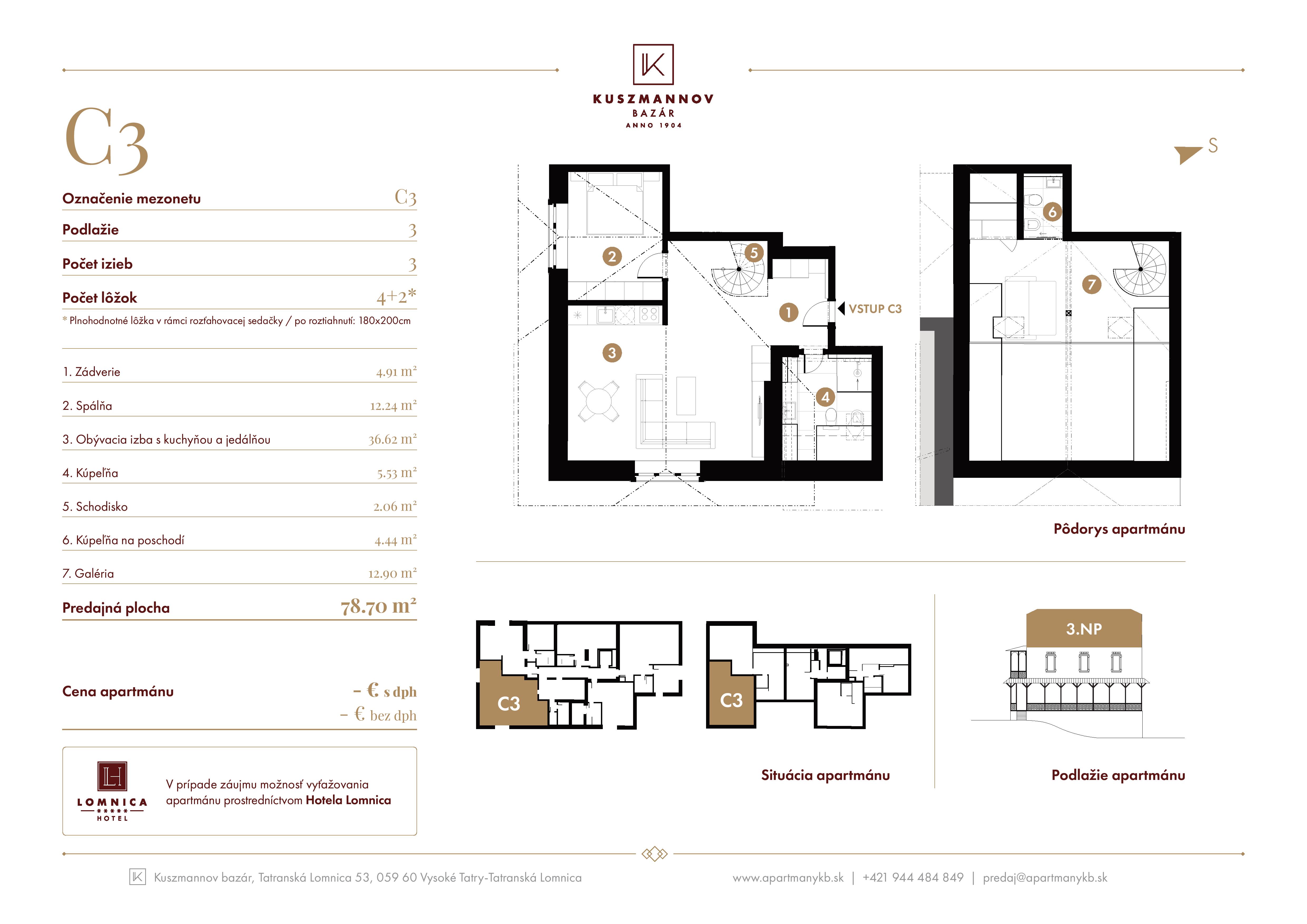Kuszmannov Bazár - C3 - Pôdorys