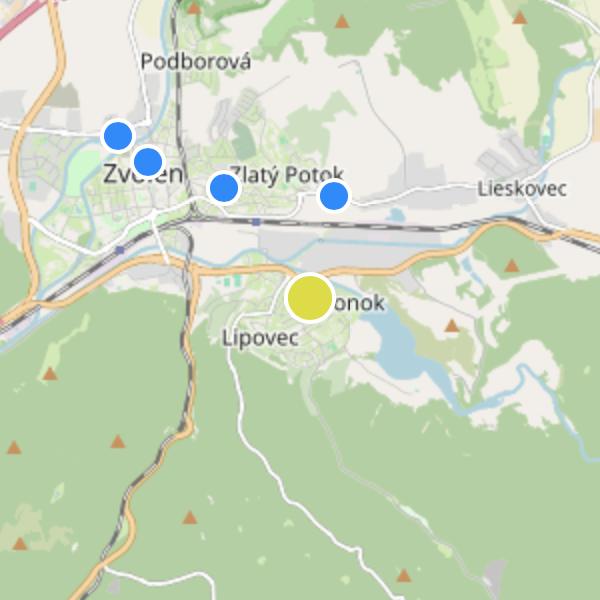 Bytový dom Hájik - map