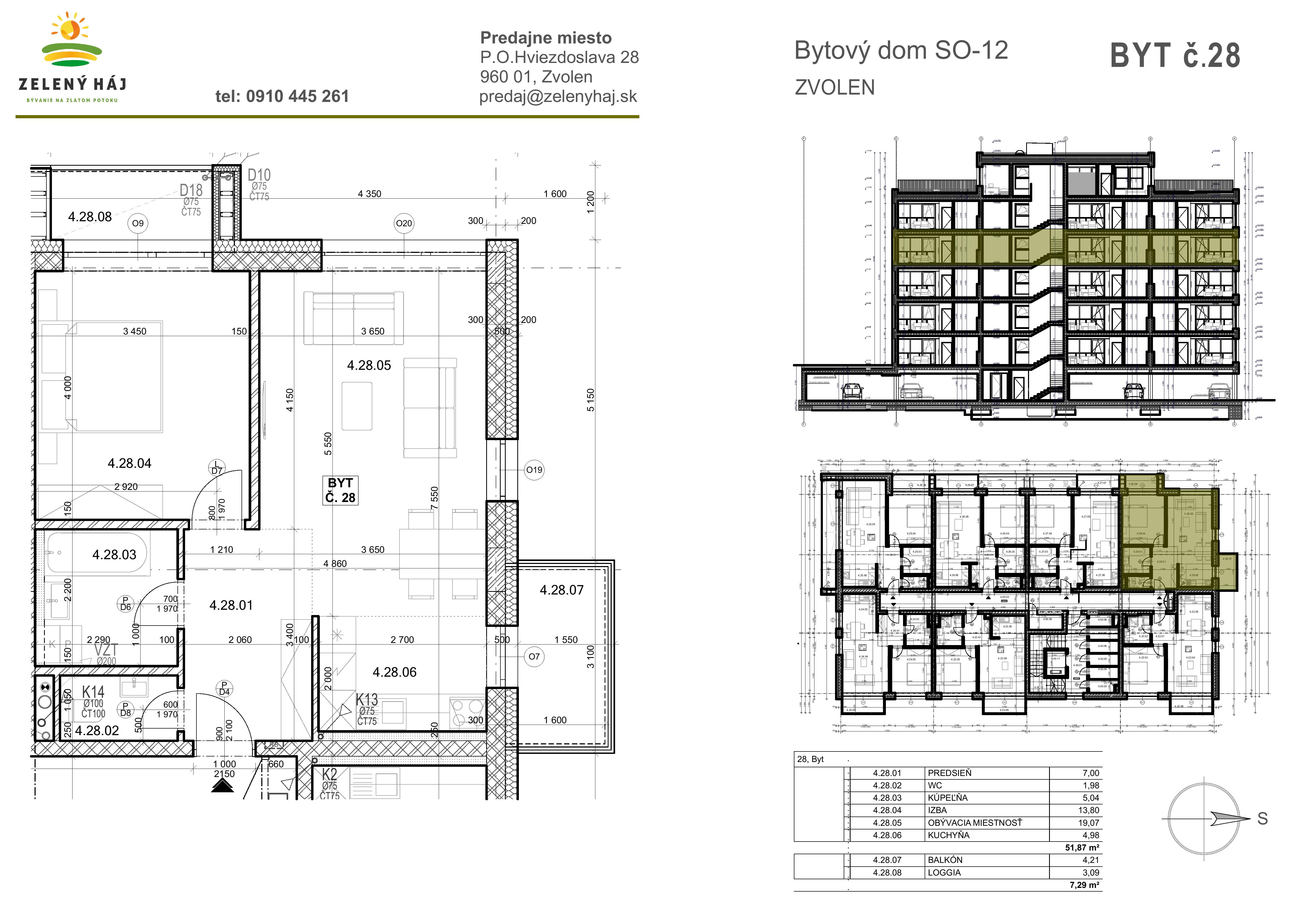Zelený Háj - B28 - Pôdorys