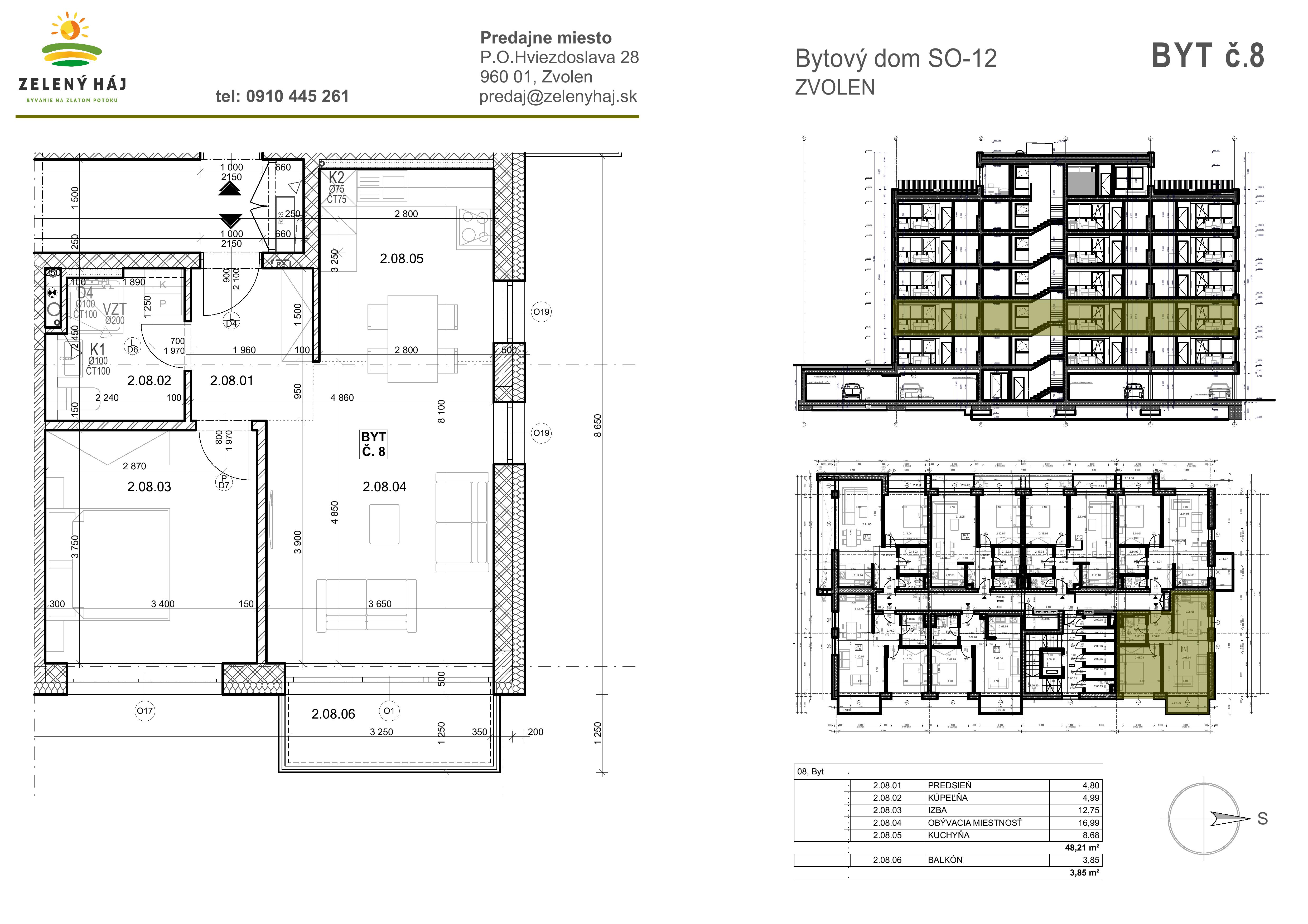 Zelený Háj - B8 - Pôdorys