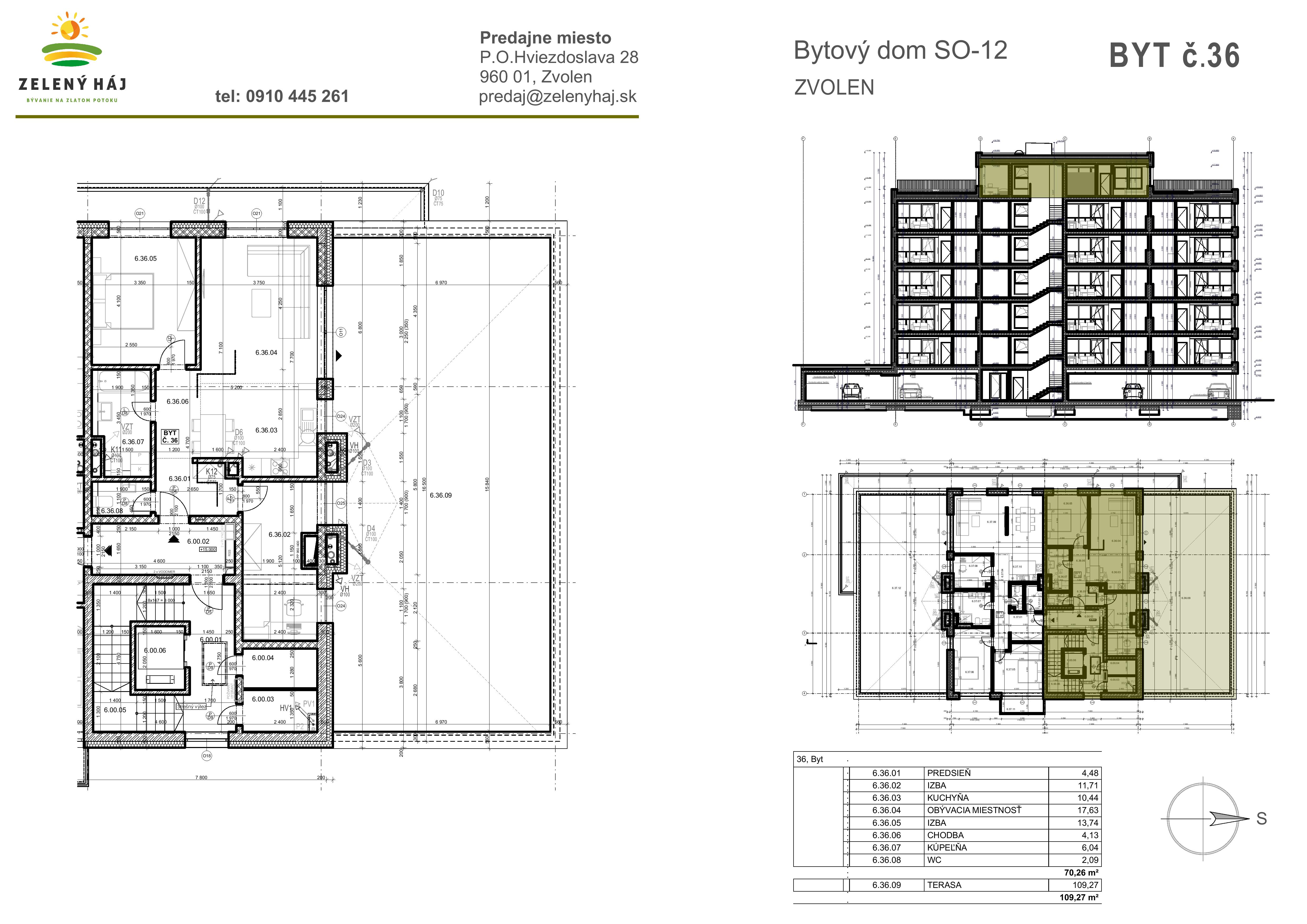 Zelený Háj - B36 - Pôdorys