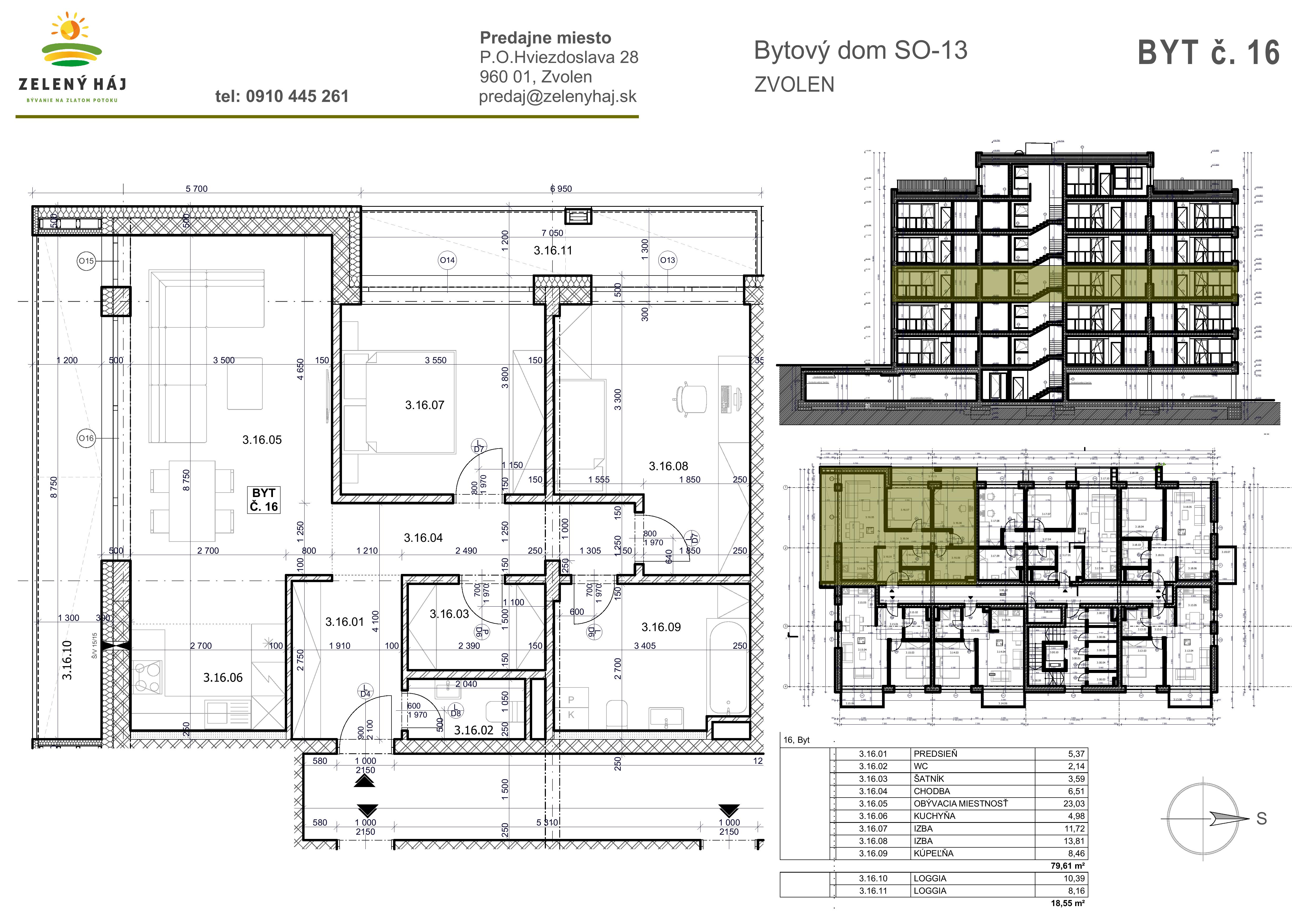 Zelený Háj - B16 - Pôdorys