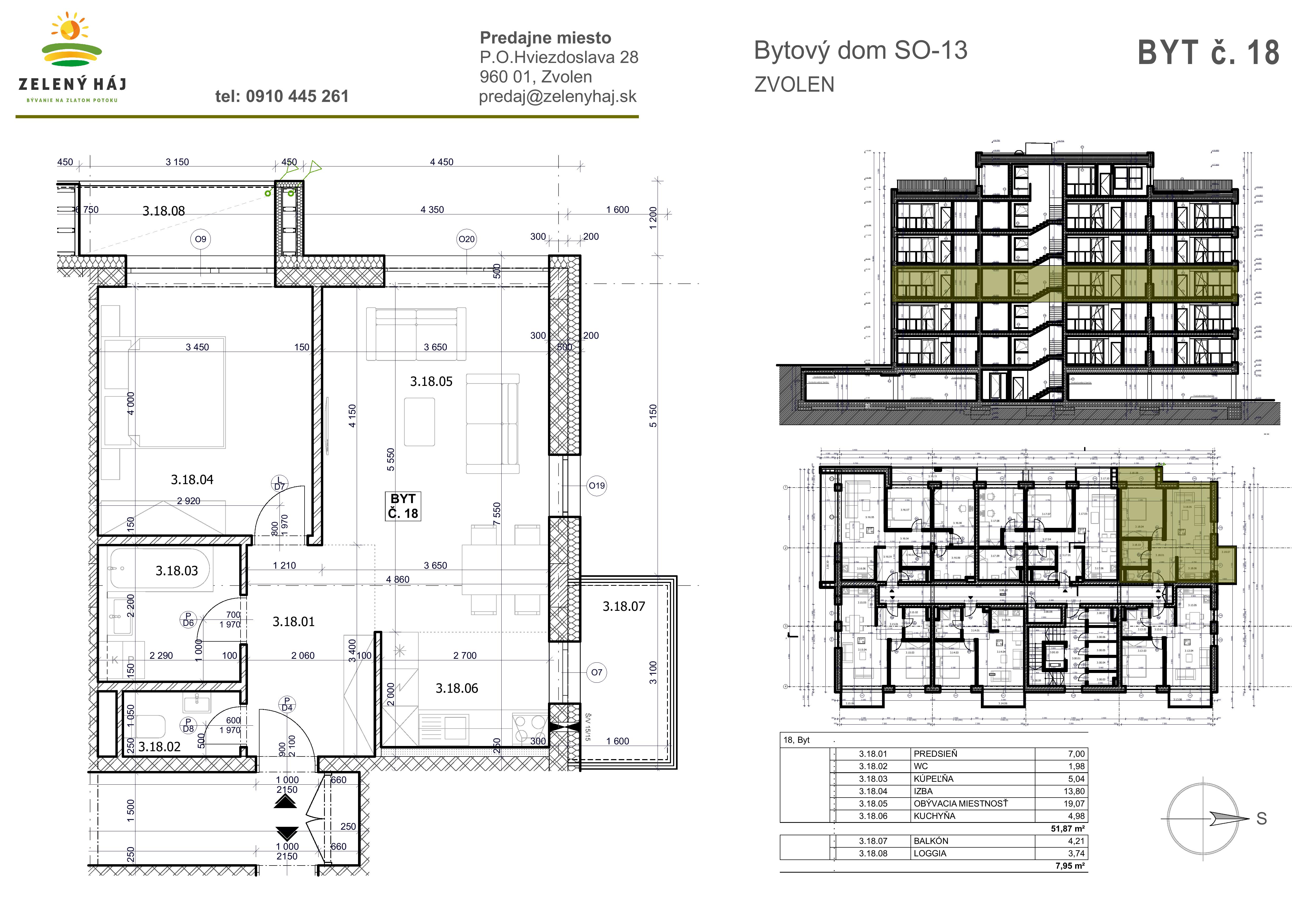 Zelený Háj - B18 - Pôdorys