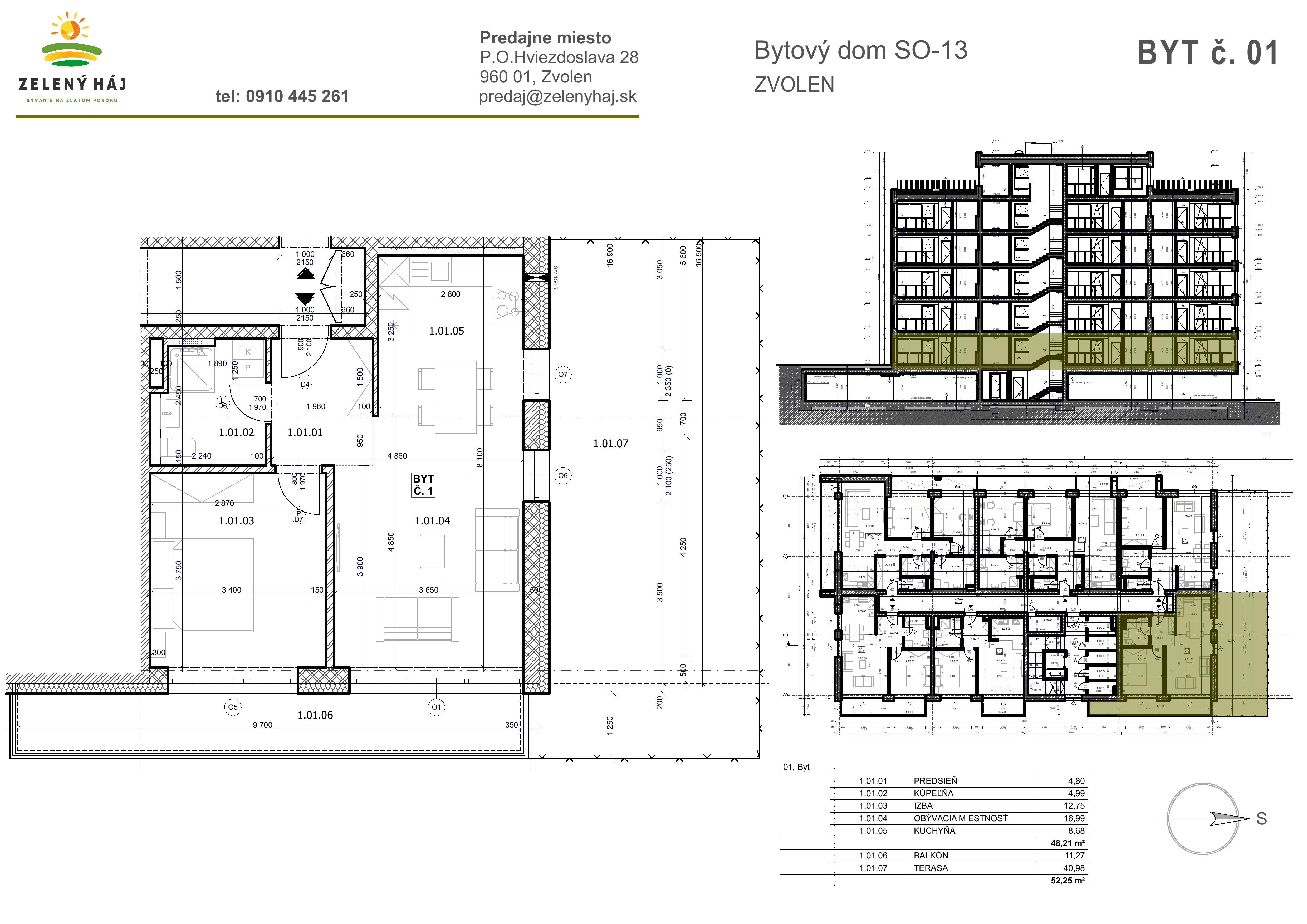 Zelený Háj - B1 - Pôdorys