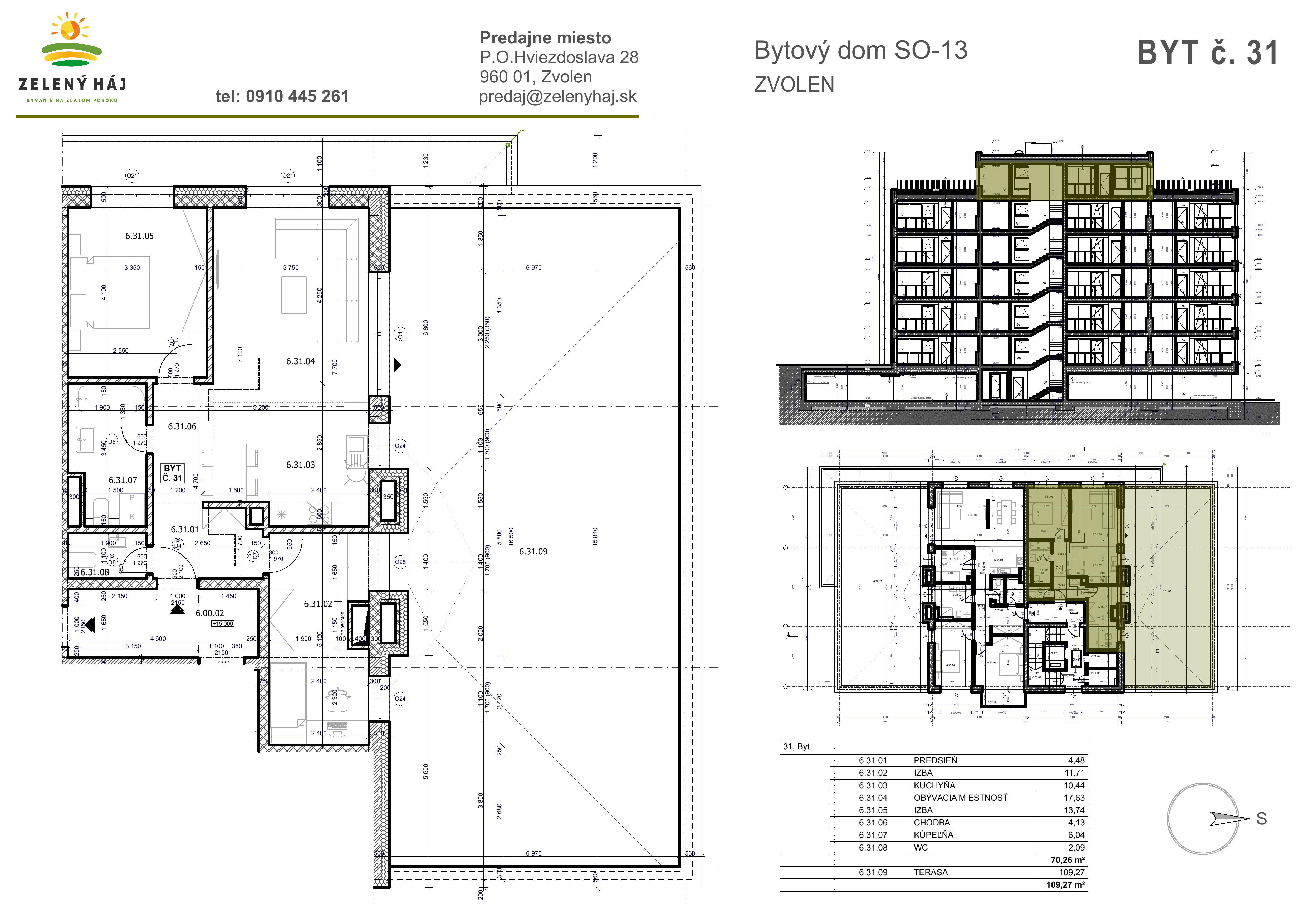 Zelený Háj - B31 - Pôdorys