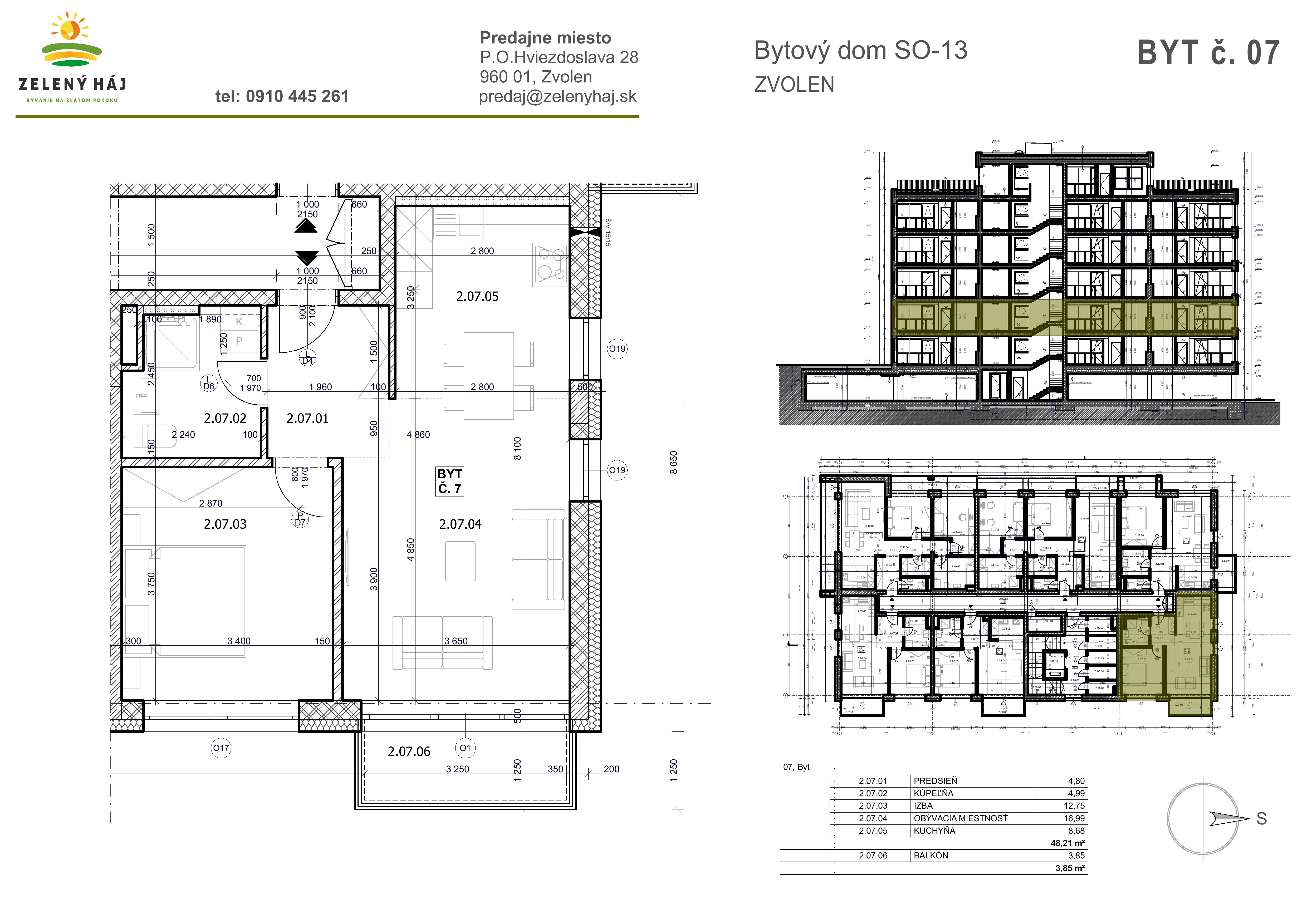 Zelený Háj - B7 - Pôdorys